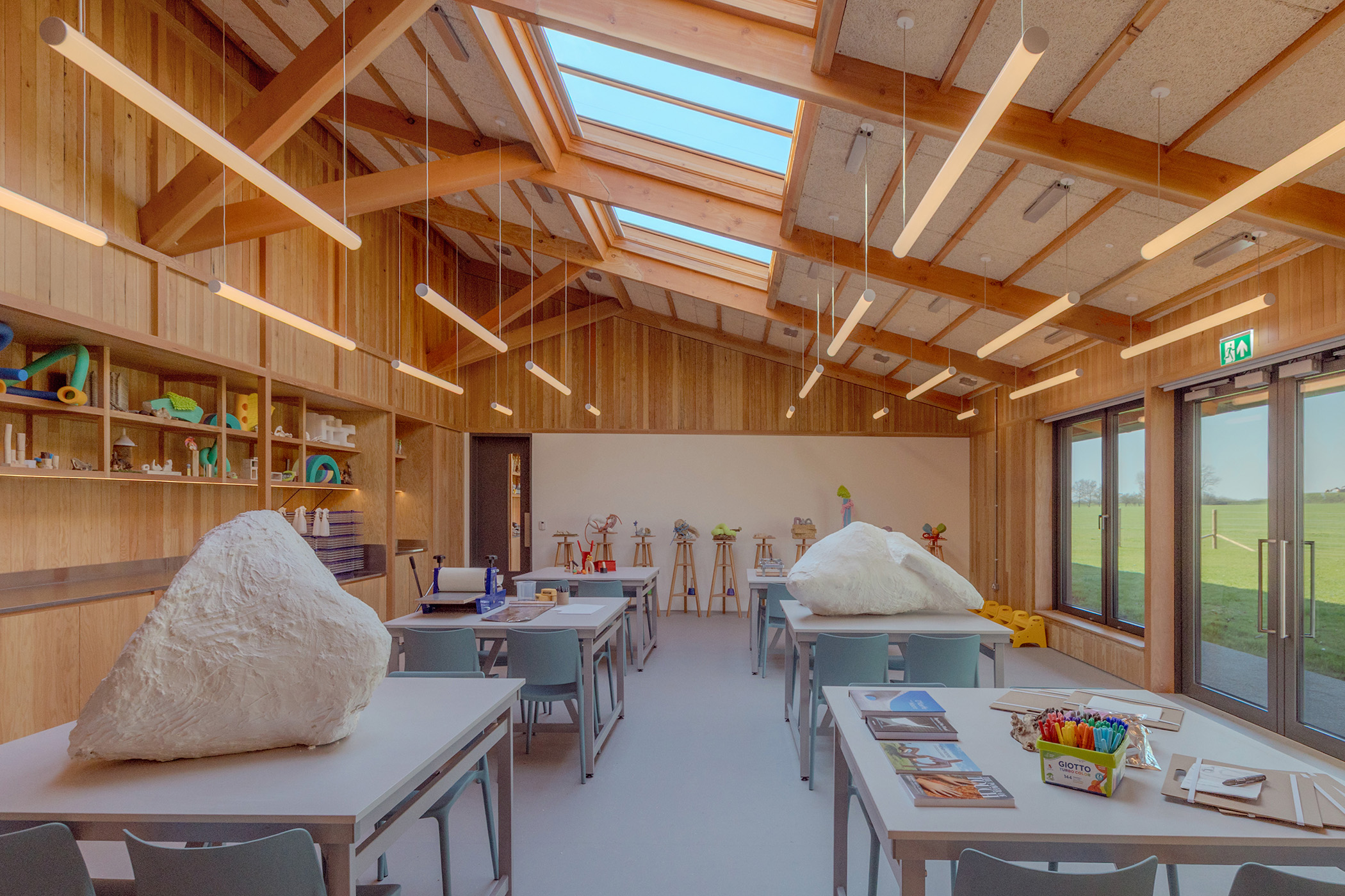 ‘A makeover of a makeover’: one of the generous new rooms where children and adults can learn