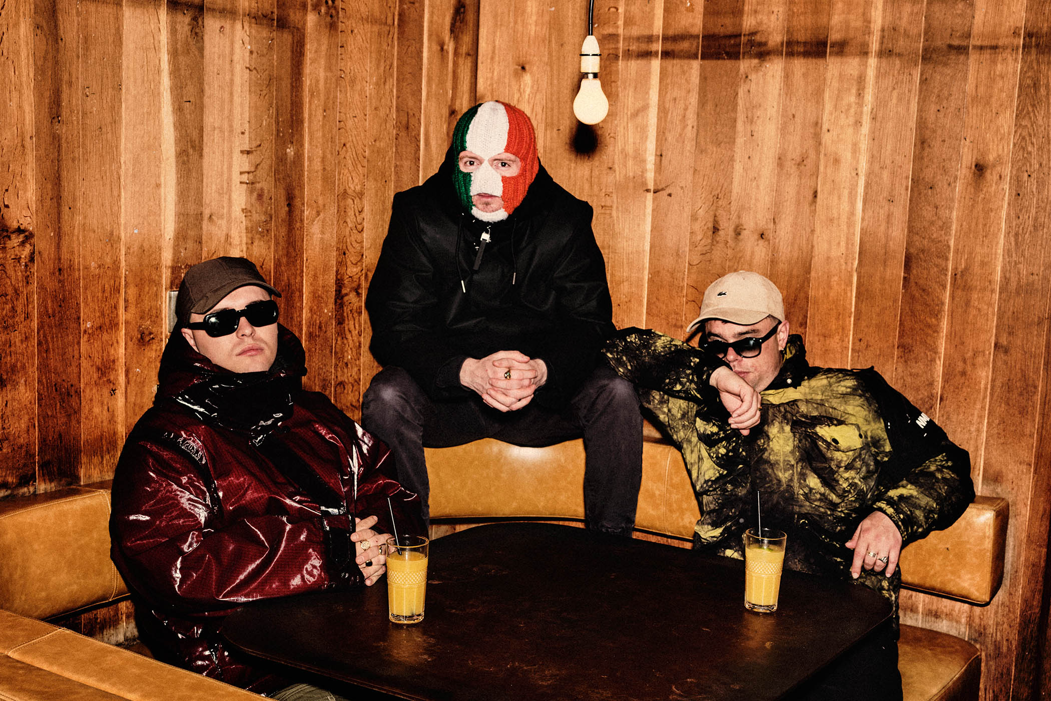 From left, Mo Chara, DJ Próvaí and Móglaí Bap