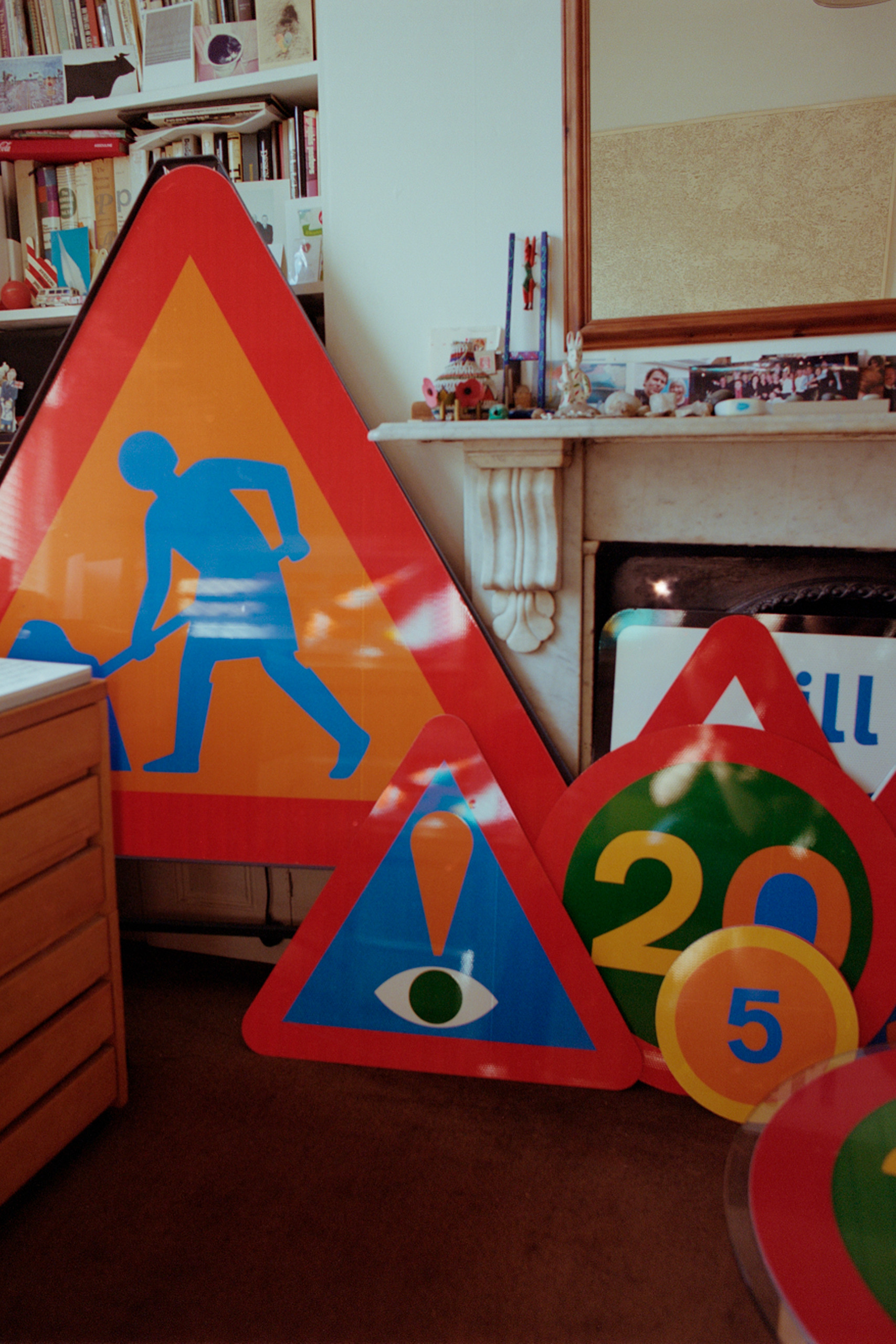 Woman at work: the road signs on which Calvert and Jock Kinneir collaborated are celebrated