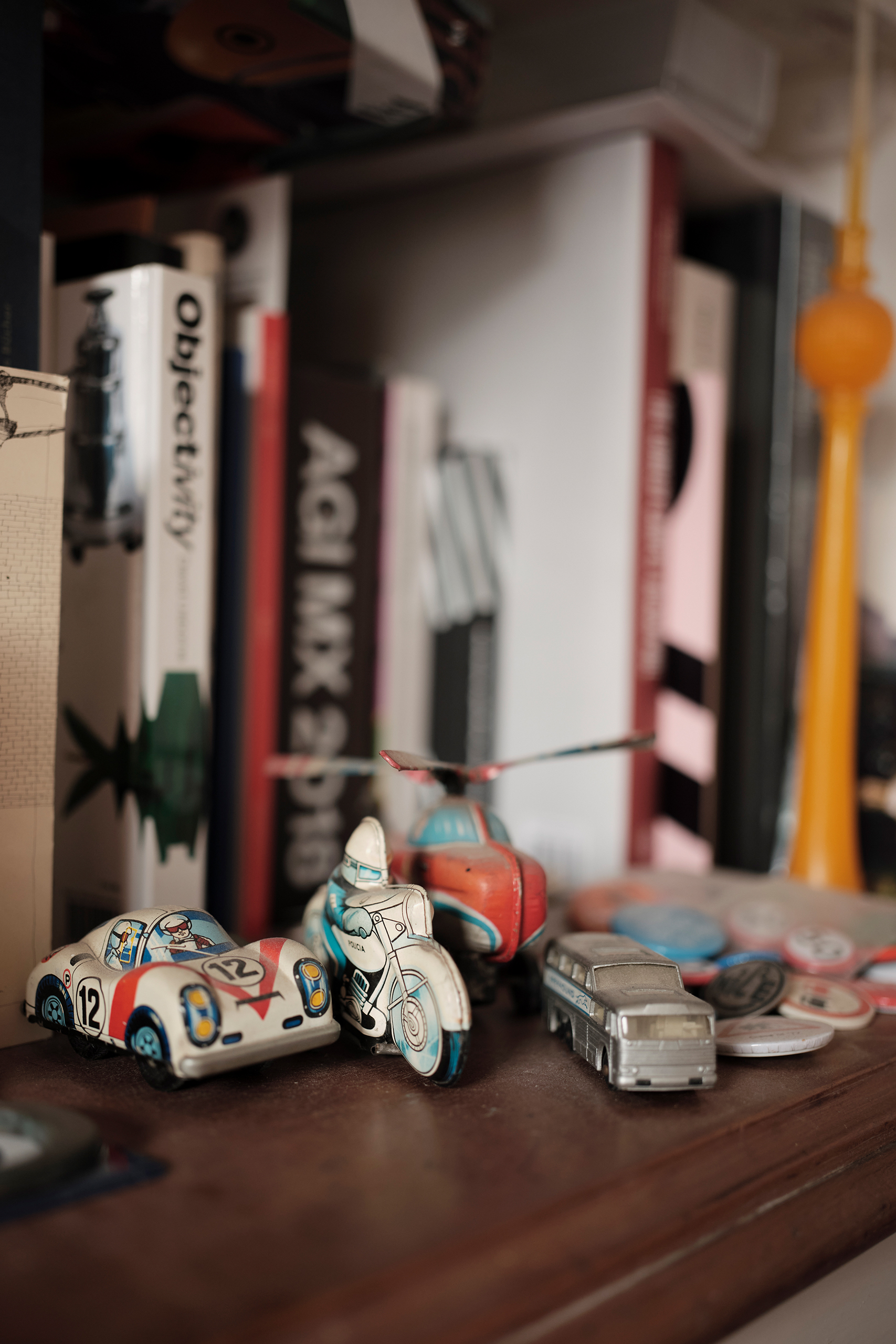 ‘I should clear them away, but somehow they’re part of my life’: some of Calvert’s knick-knacks