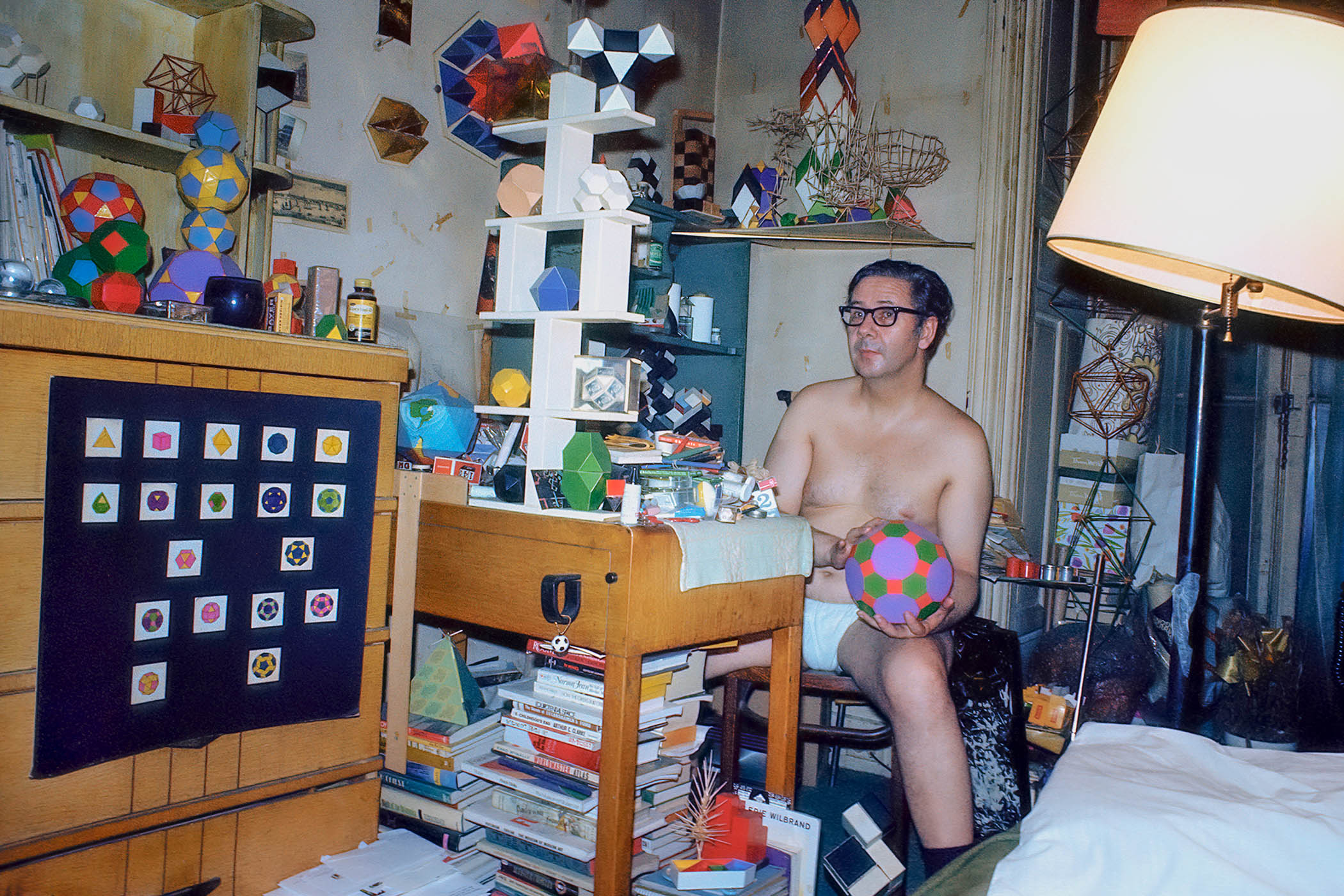 Prince Roderick Ghyka, the son of a Romanian diplomat, in his underwear