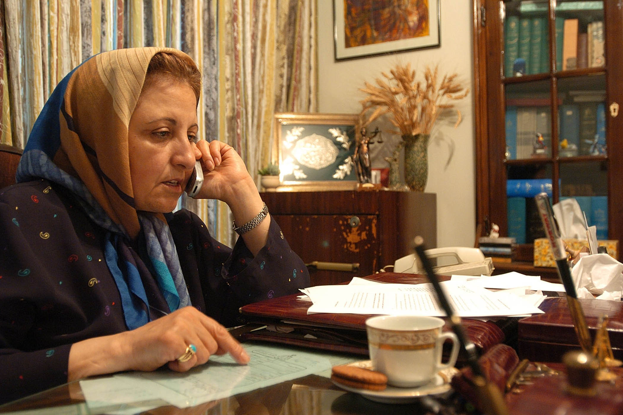 Ebadi in 2005. Photo by Scott Peterson/Getty Images