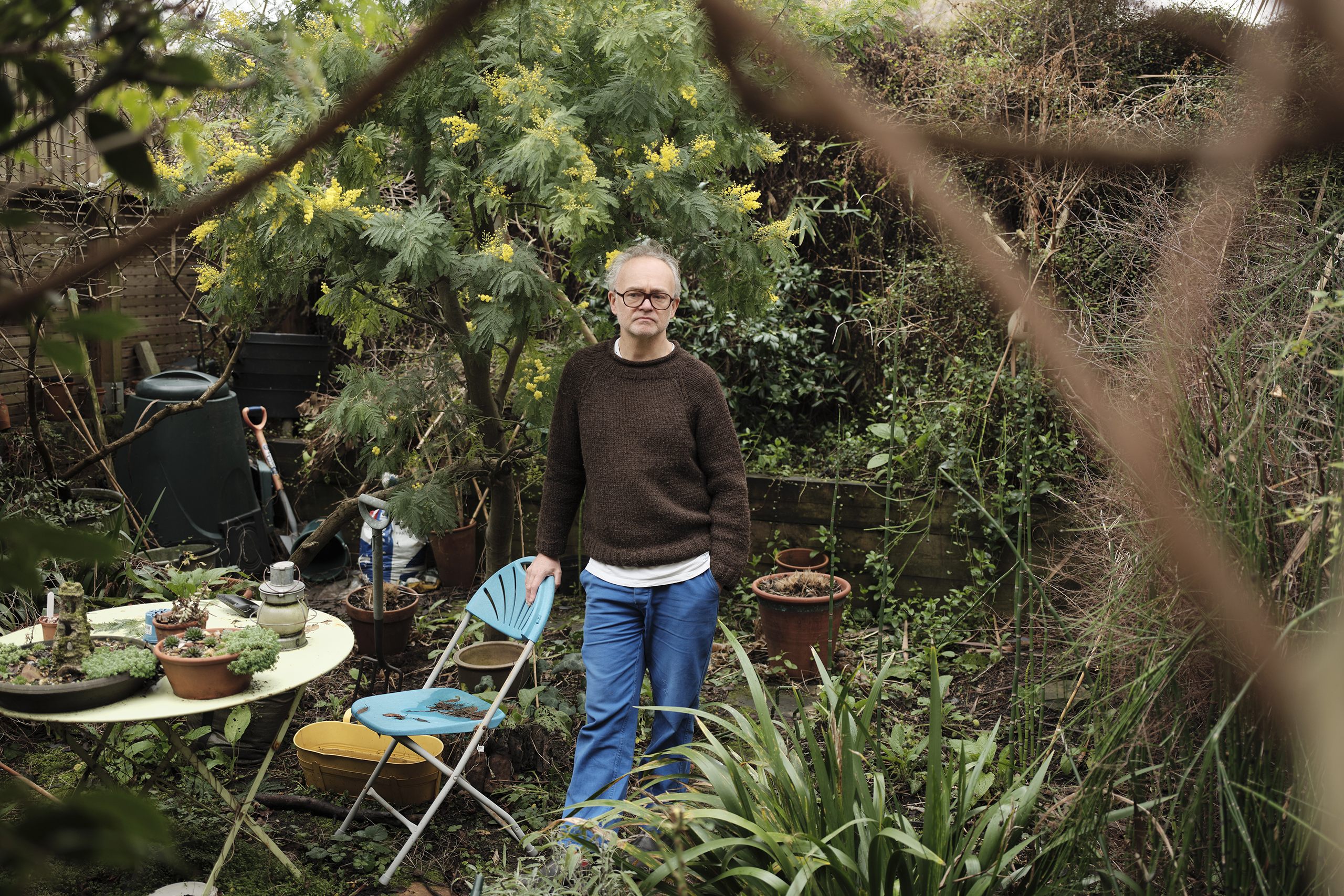 Wild ideas: Wilfrid Wood in his garden