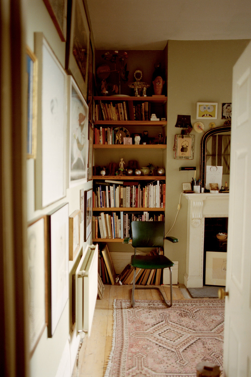 In the frame: the artist’s studio