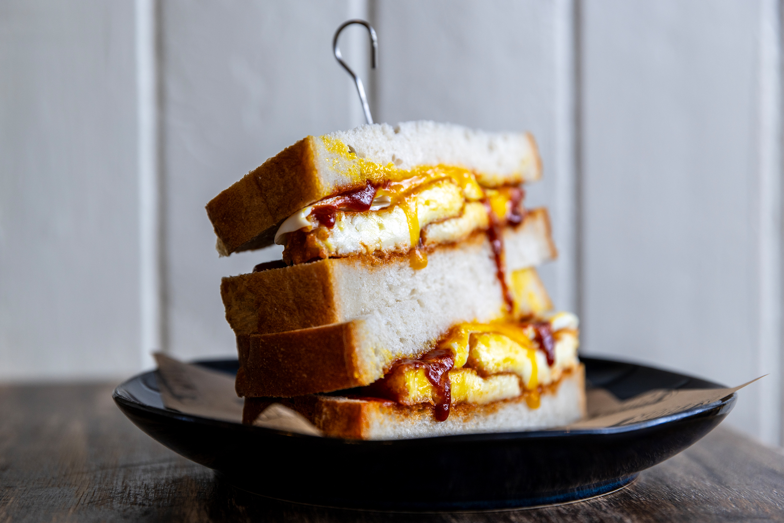 ‘Marla's is a proper neighbourhood café, friendly and bright’:halloumi and egg sandwich with curry ketchup
