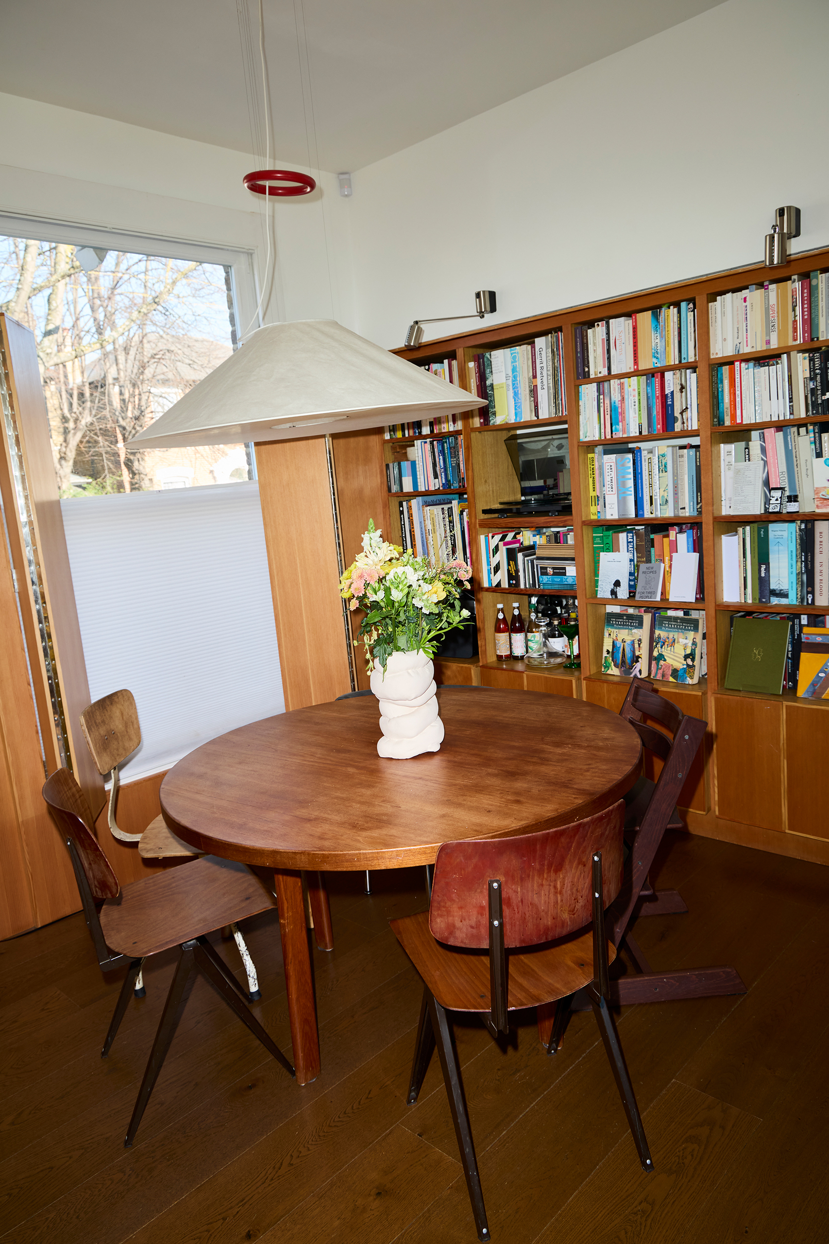 Dining in: the family’s prized original Alvar Aalto dining table