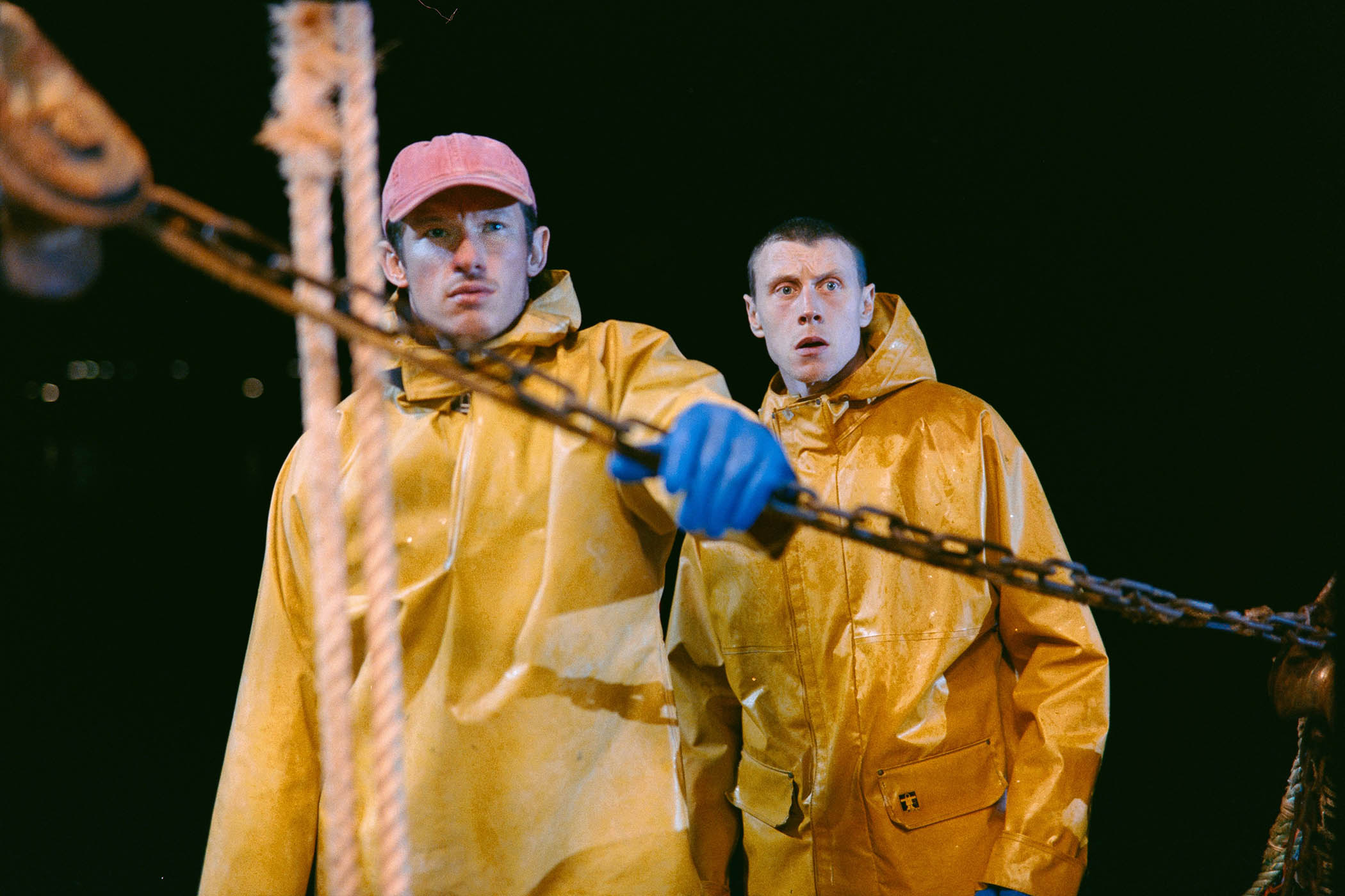 Callum Turner and George MacKay in Rose of Nevada