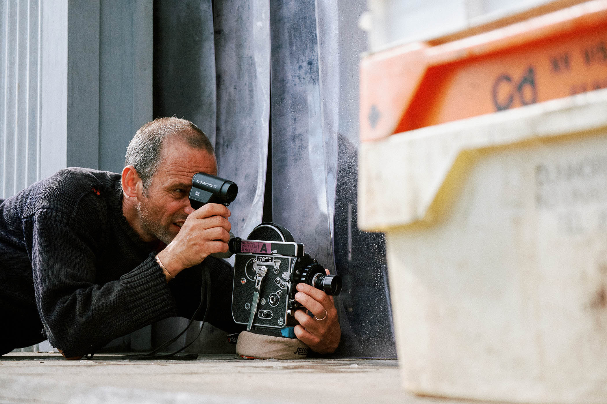 ‘He believes only film can imitate a dream’: Jenkin on set with his hand-cranked camera