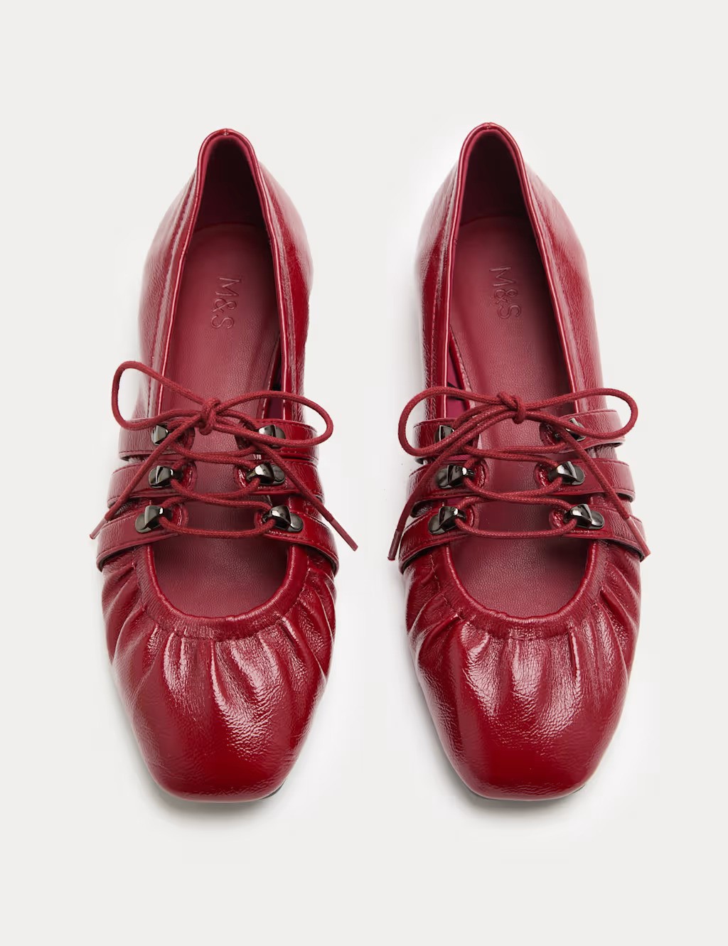 Red lace-up, £40, Marks & Spencer