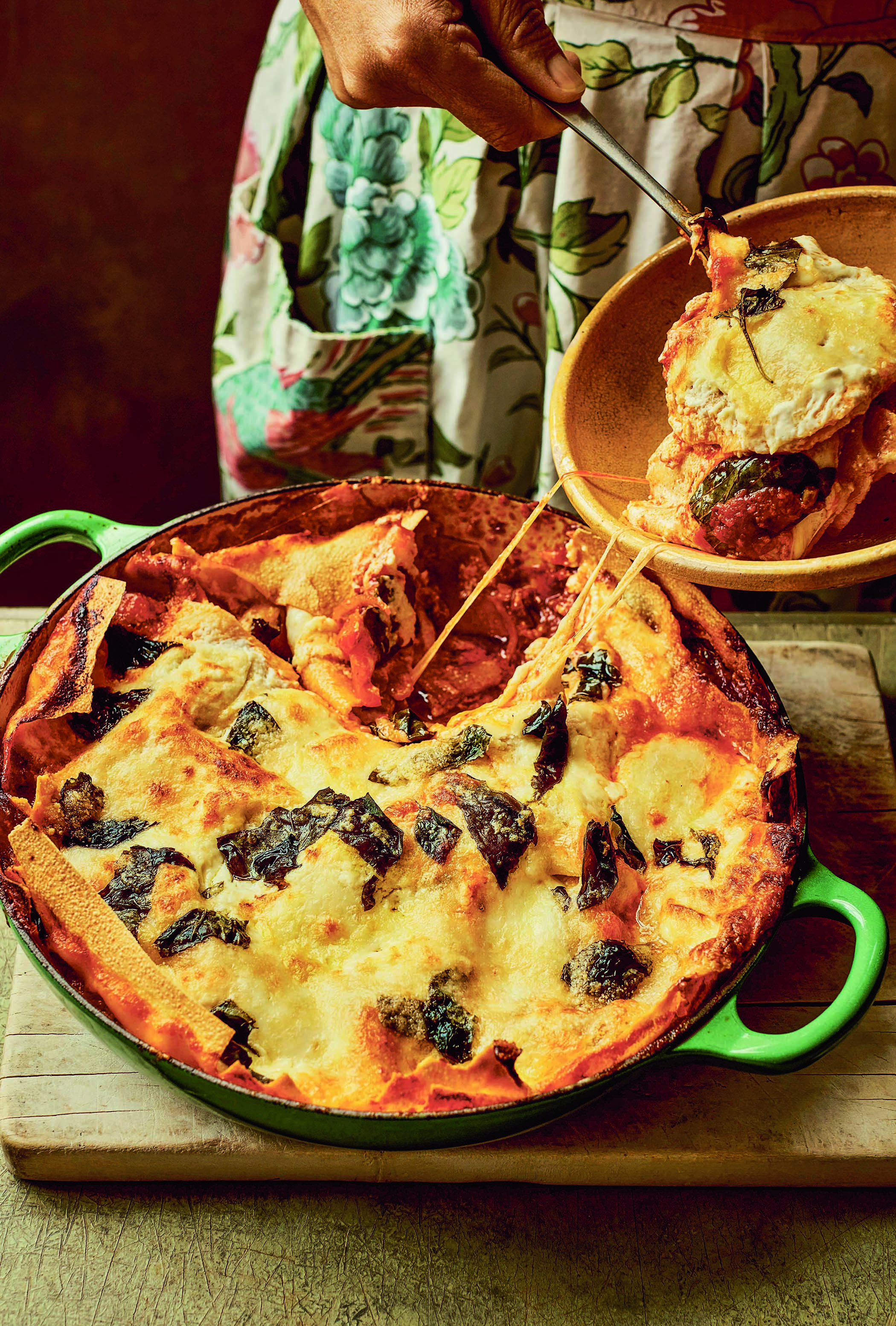 ‘Sometimes I need speed’: one-pan ’nduja, pepper and three-cheese lasagne