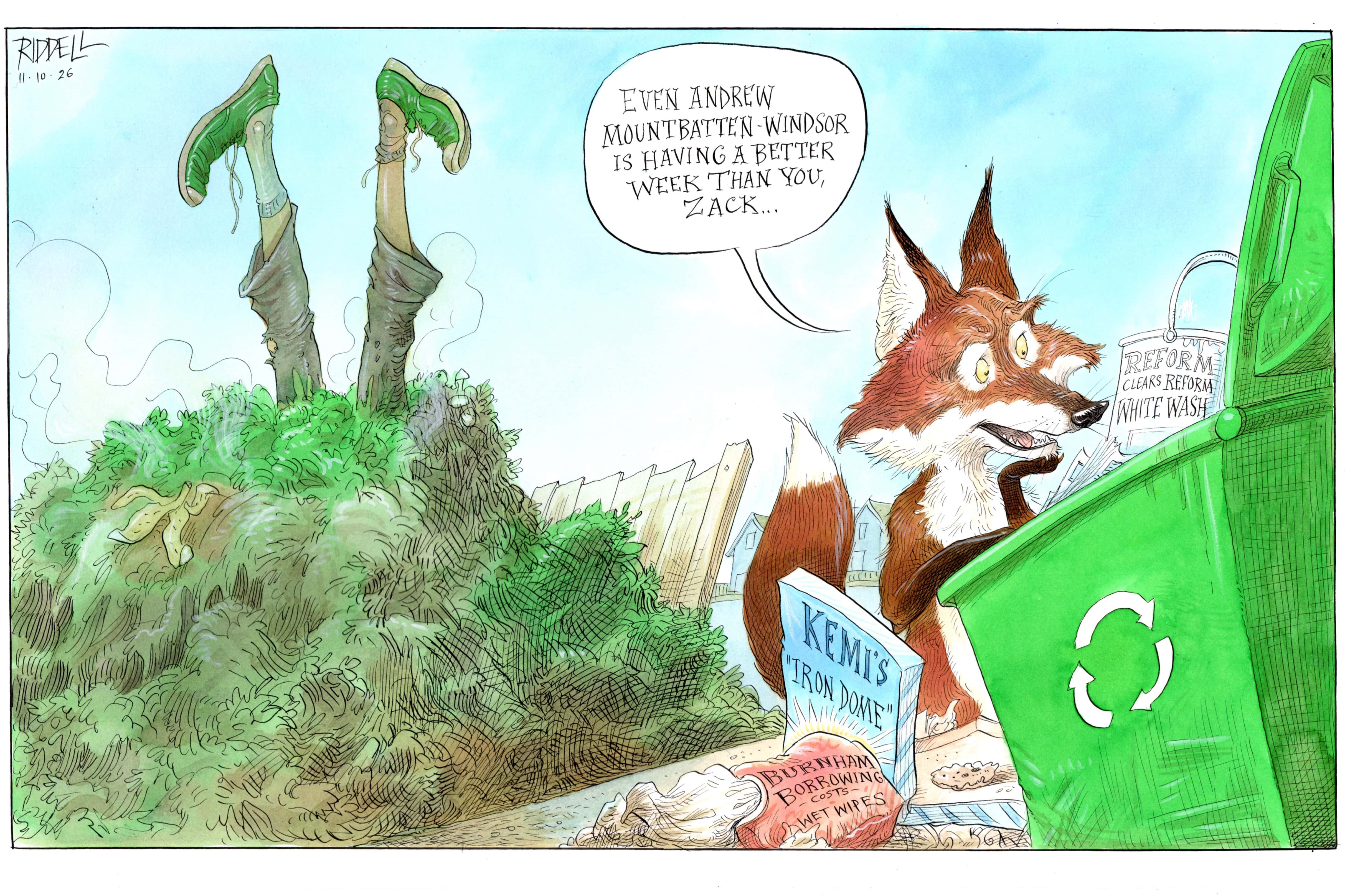 Chris Riddell cartoons: Sunday 11 October 2026