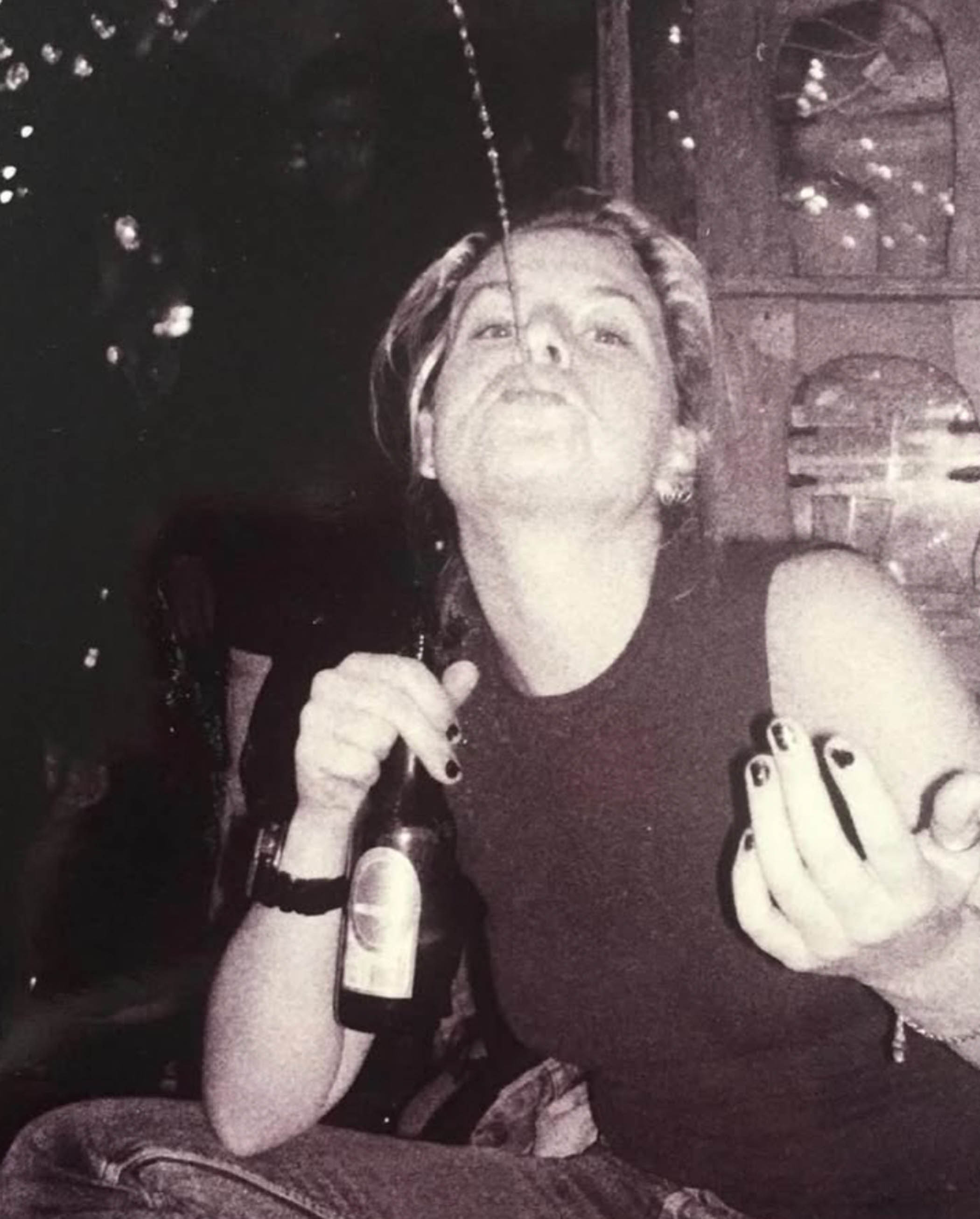 Talent agent Tanya Paice at a party in 1995