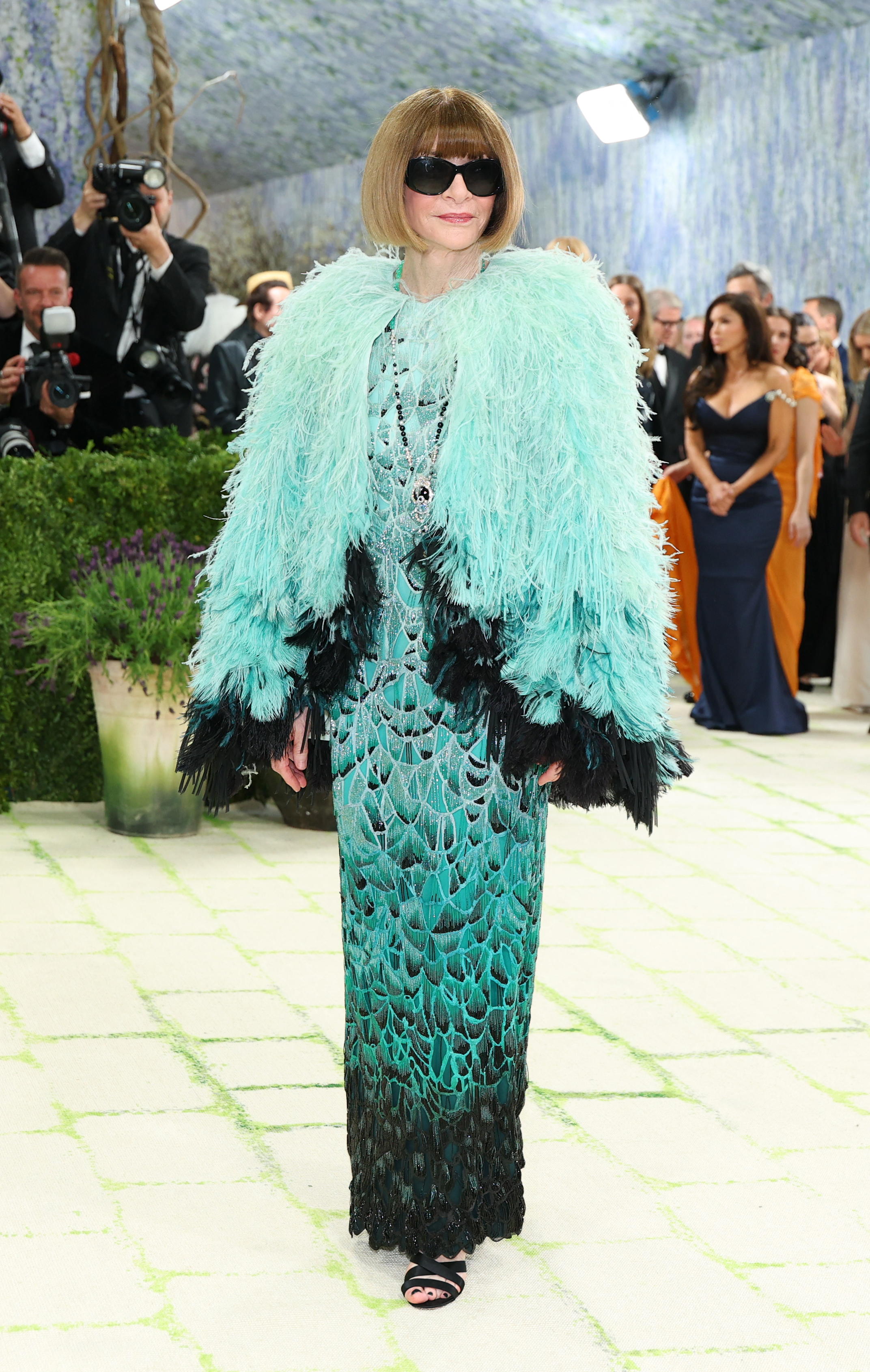 British-US fashion editor Anna Wintour arrives for the 2026 Met Gala celebrating the Costume Art exhibition at the Metropolitan Museum of Art