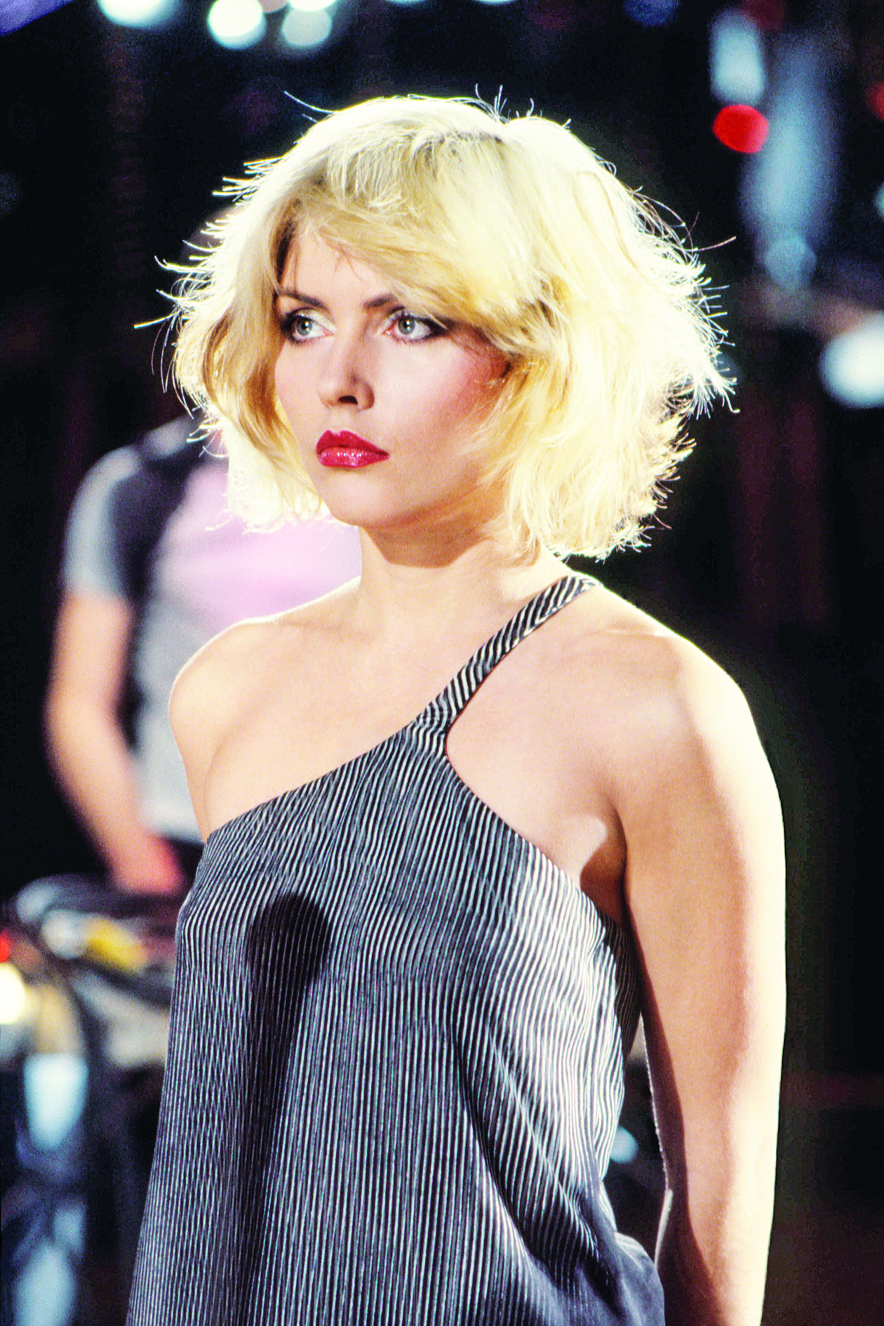 1978, on the set of the Blondie Heart of Glass  music video