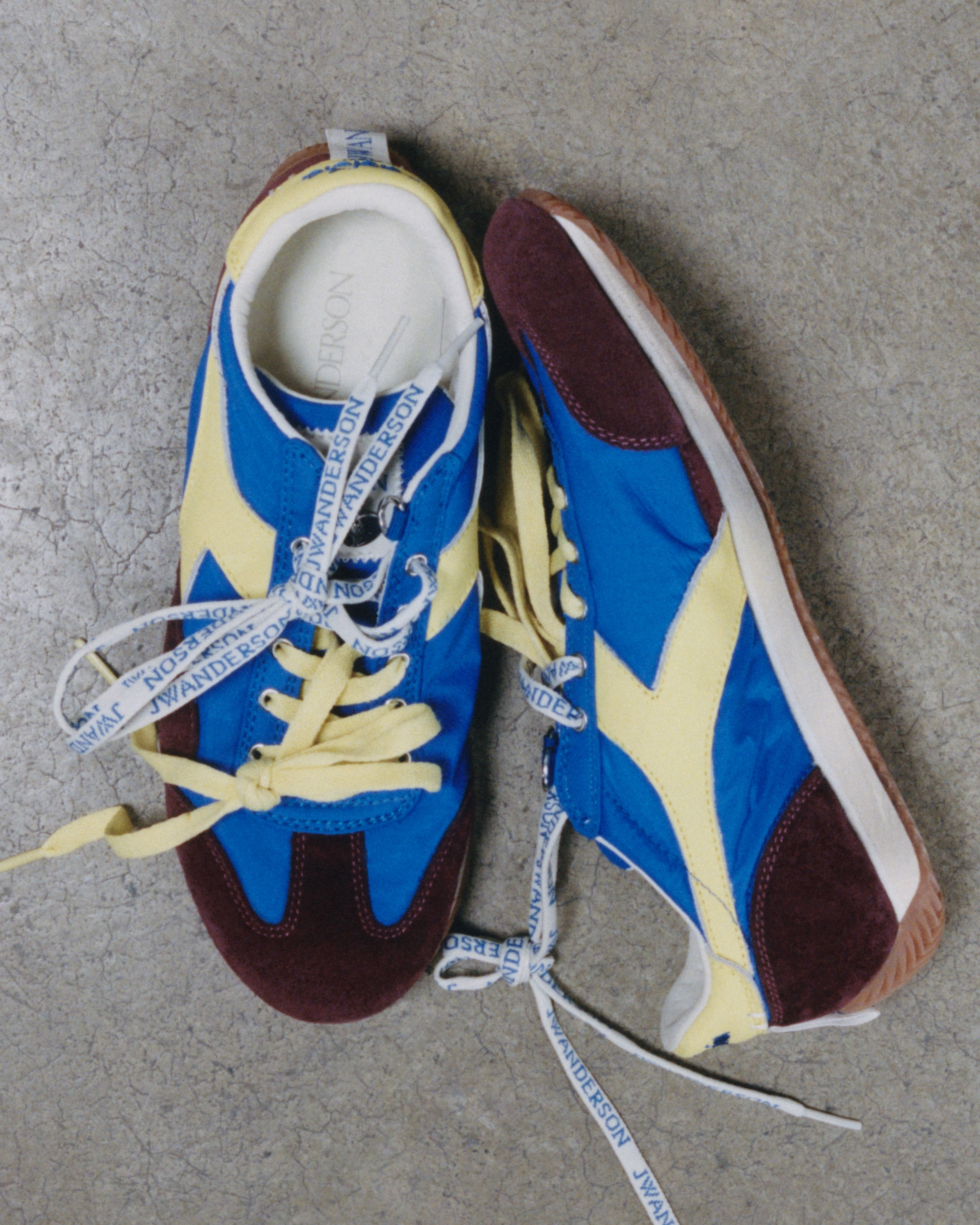 Hit the ground runningJonathan Anderson brings his midas touch to Diadora with a revival of a running shoe created for elite athletes in 1975, the archival style has been reworked in four bold colourways and updated with the double-lace trend. £340, JW Anderson