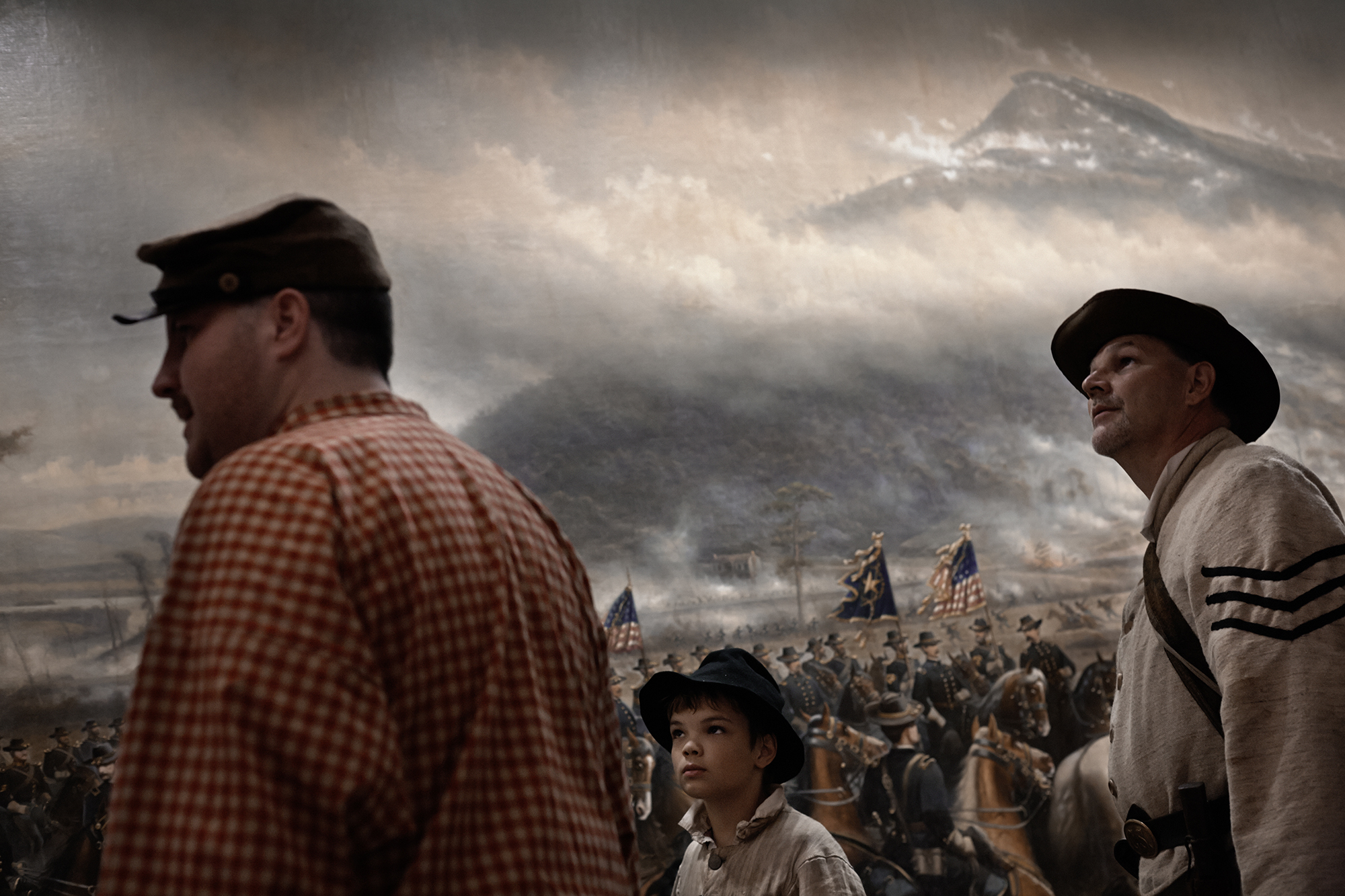 Civil war re-enactors at Lookout Mountain, Tennessee.