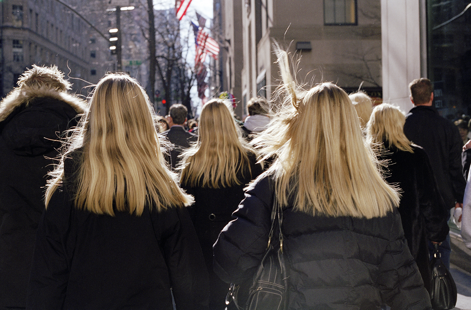 Shoppers on New York City’s Fifth Avenue at Thanksgiving.