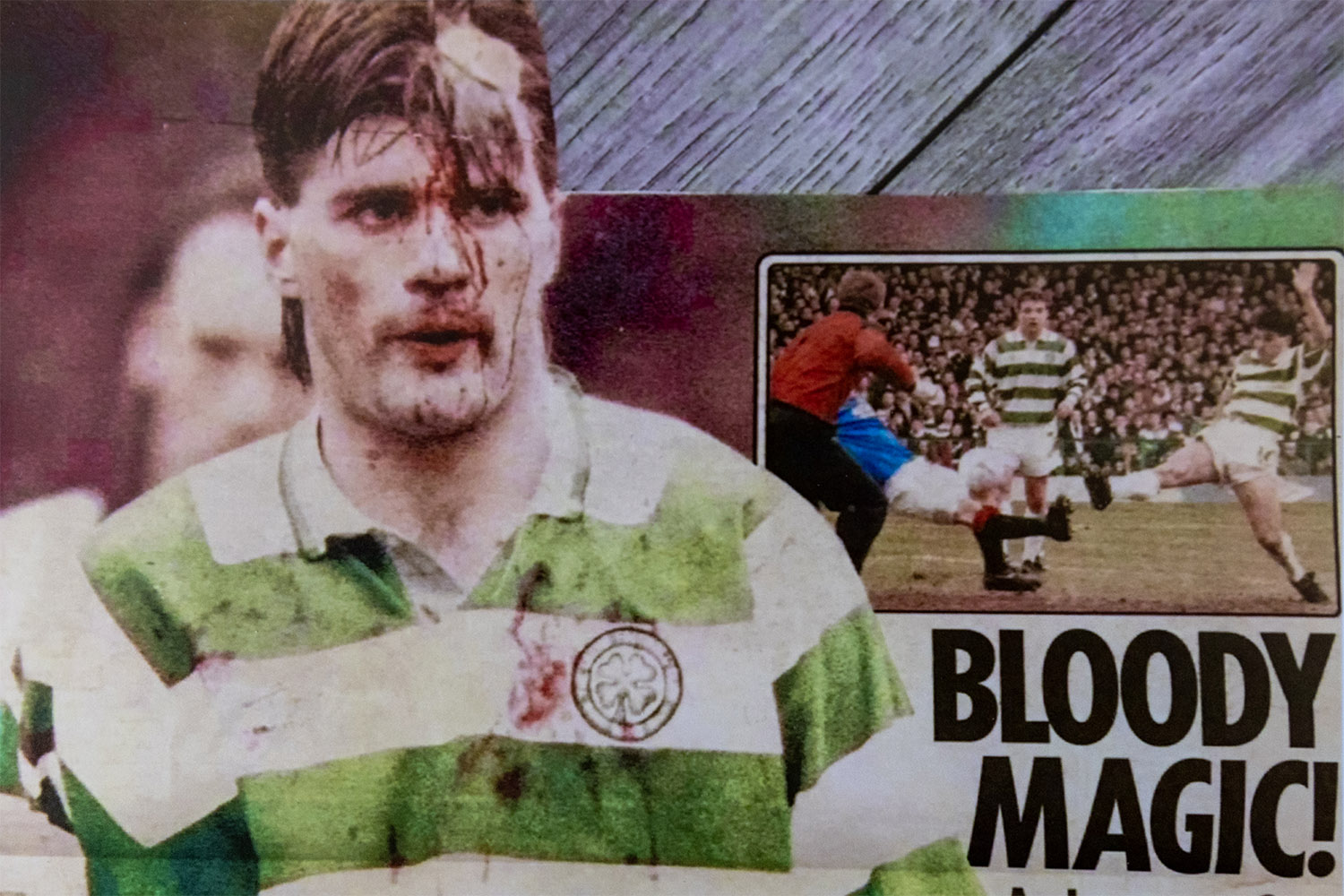 Payton has kept this photo for 32 years as a reminder of his season at Celtic