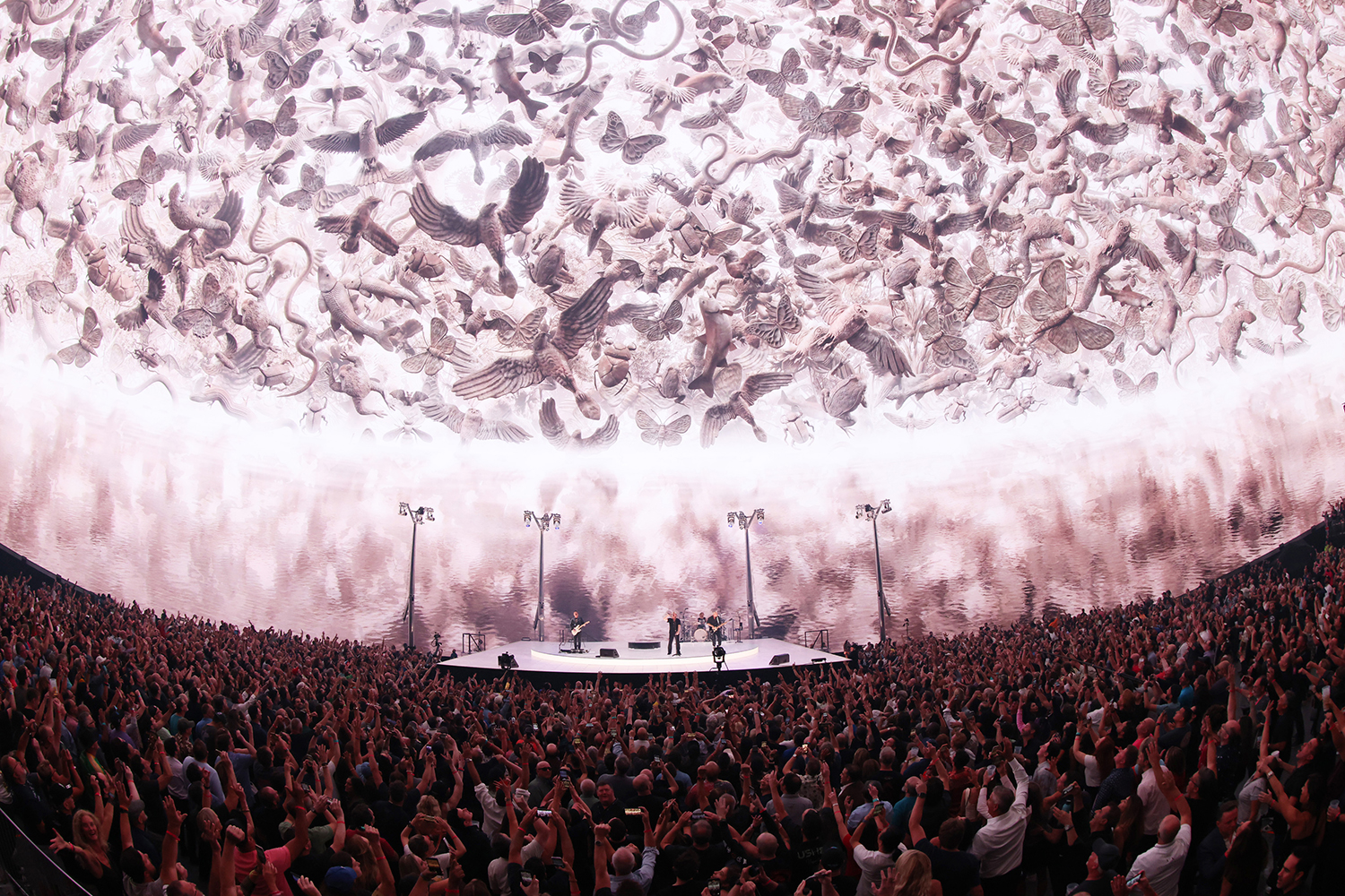 The opening night of U2: UV Achtung Baby Live at Sphere in Las Vegas, 29 September 2023