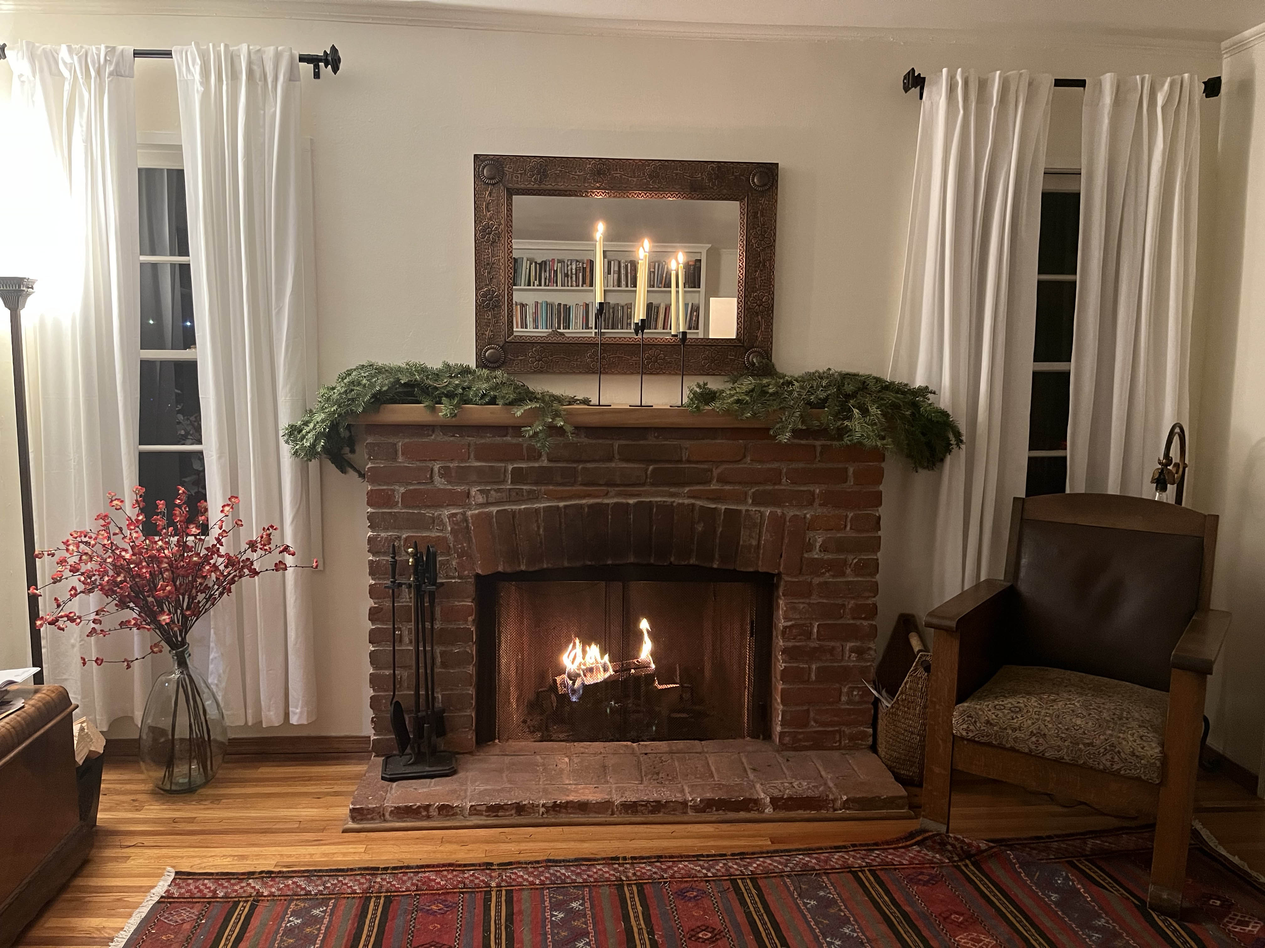 The fireplace was Daum’s favourite thing about her home. Against her neighbours’ advice, she abandoned her home on 7 January. The next day, it was gone.