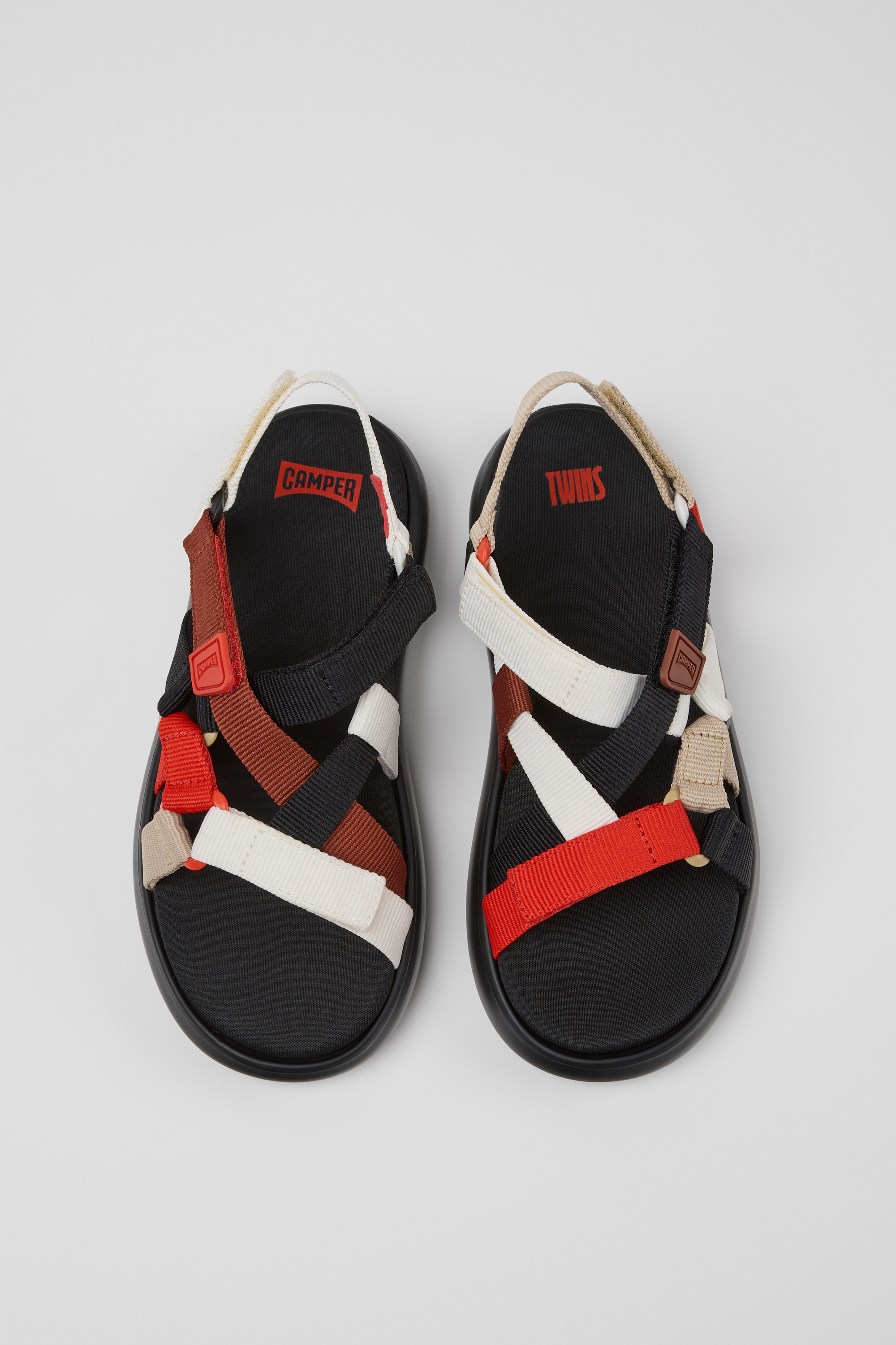 Bright start: the hugely popular (and colourful) Twin sandals