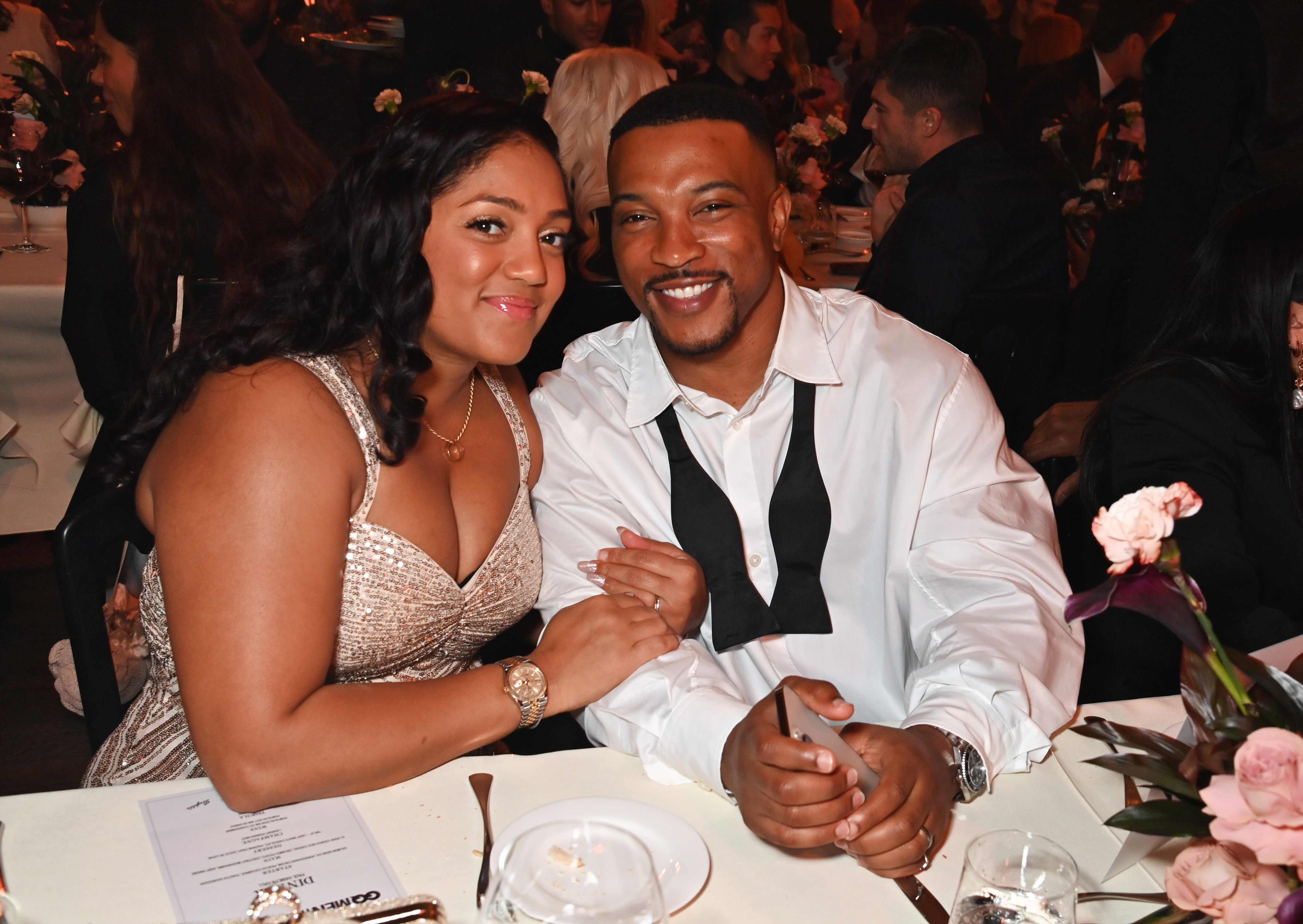 ‘The love of my life’: with his wife Danielle Isaie.