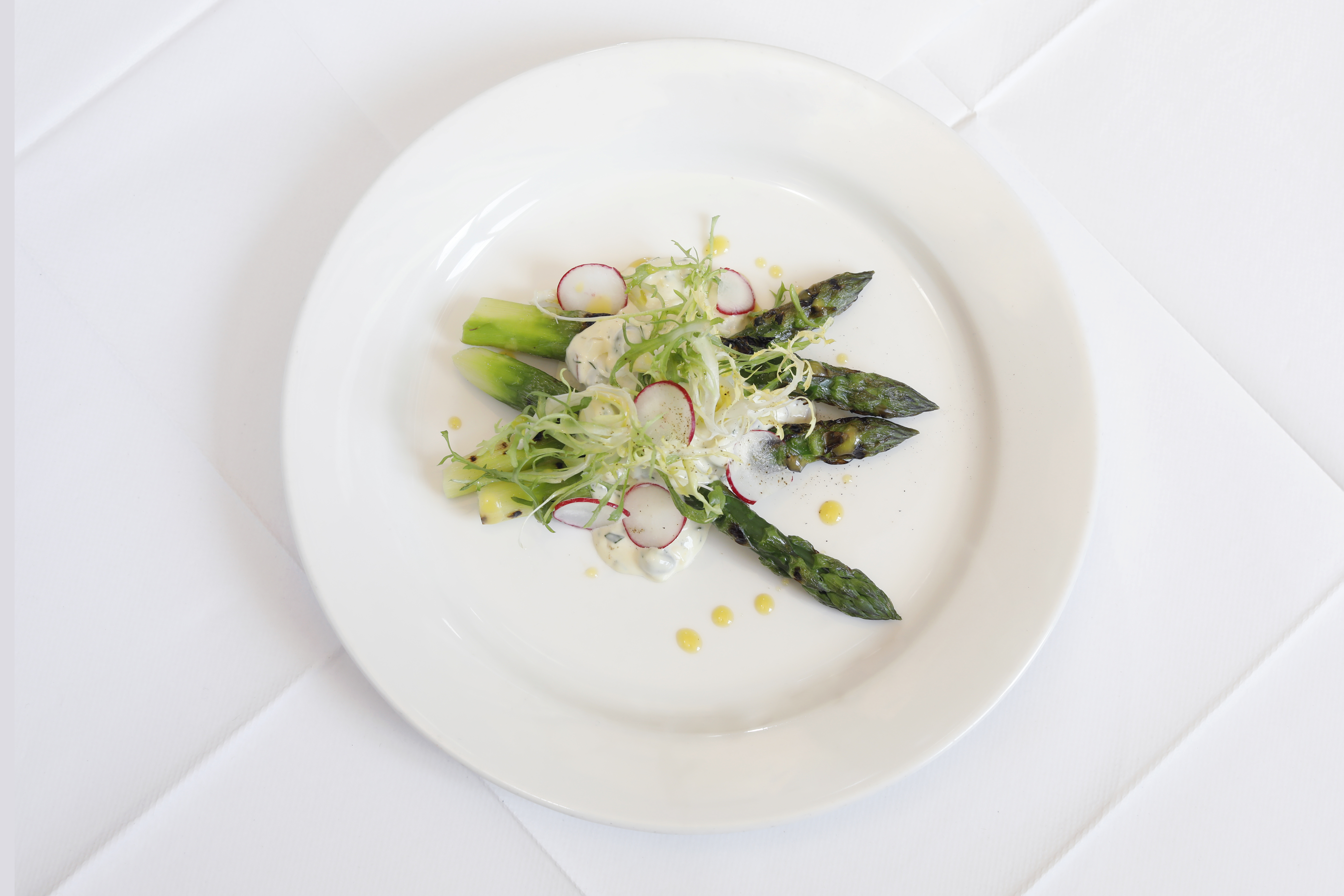 ‘Cooked until just tender’: Cupar Angus asparagus with sauce gribiche