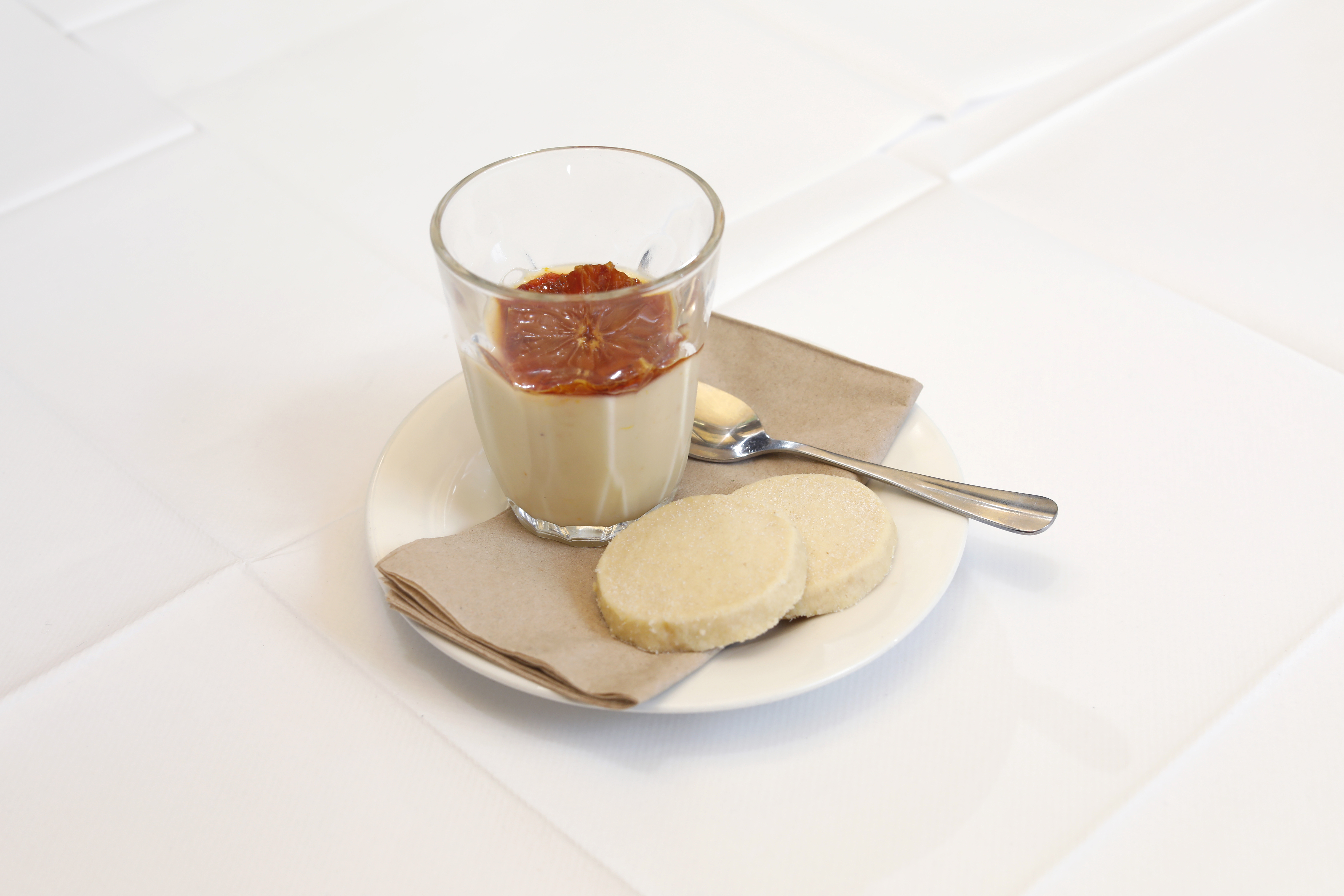 ‘Exactly the right amount of tartness’: blood orange posset