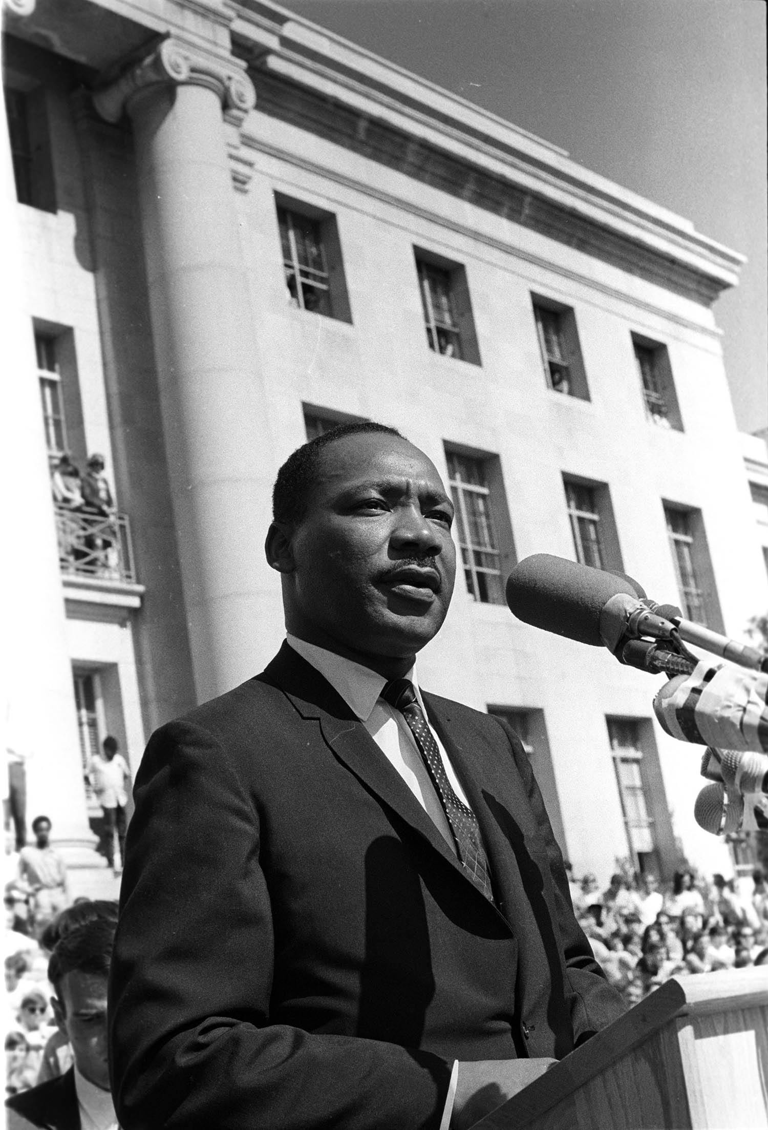 ‘I knew I had to take his picture’: Martin Luther King Jr outside the University of California, Berkeley, 1967
