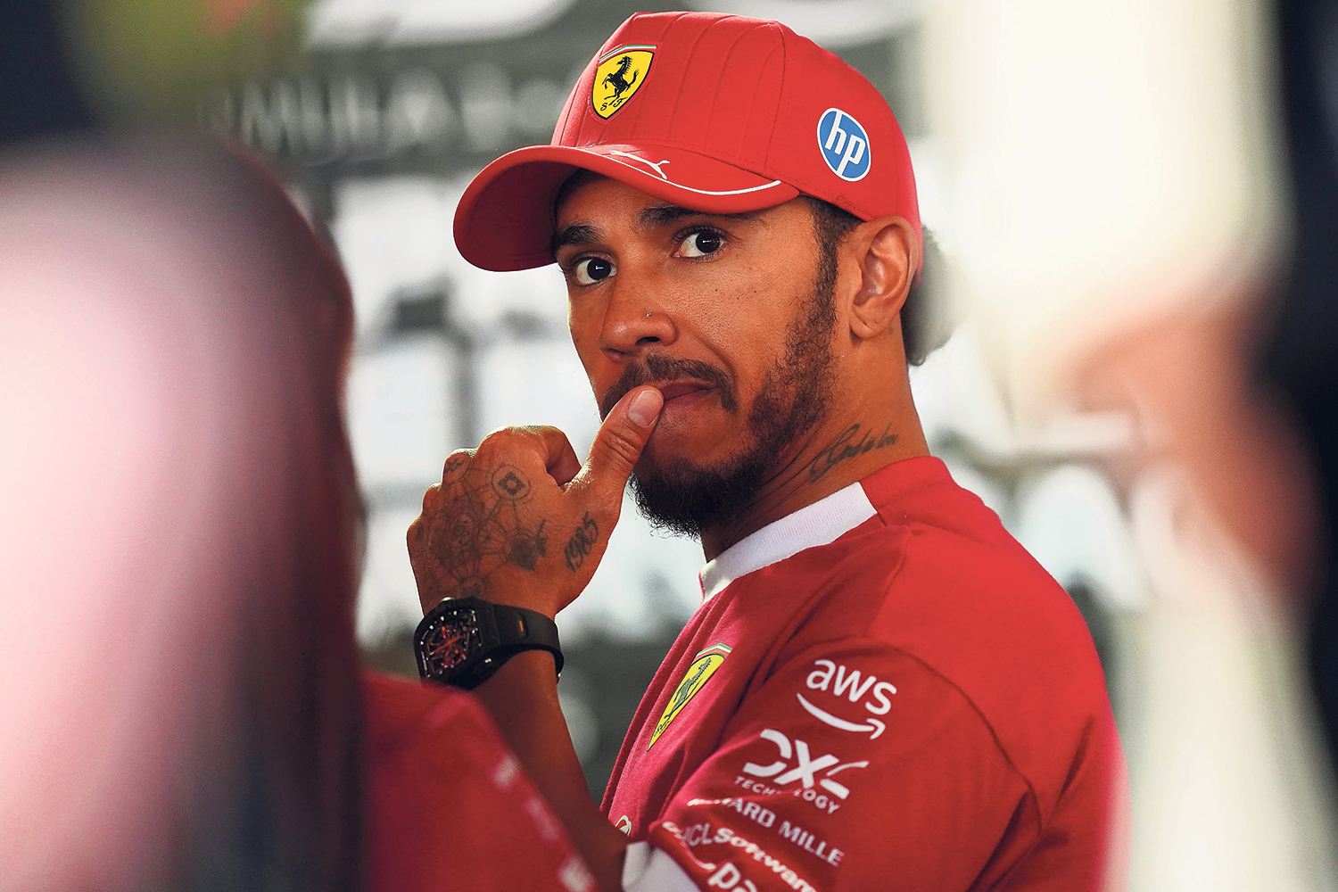 Lewis Hamilton feels the pain as Ferrari hit new low