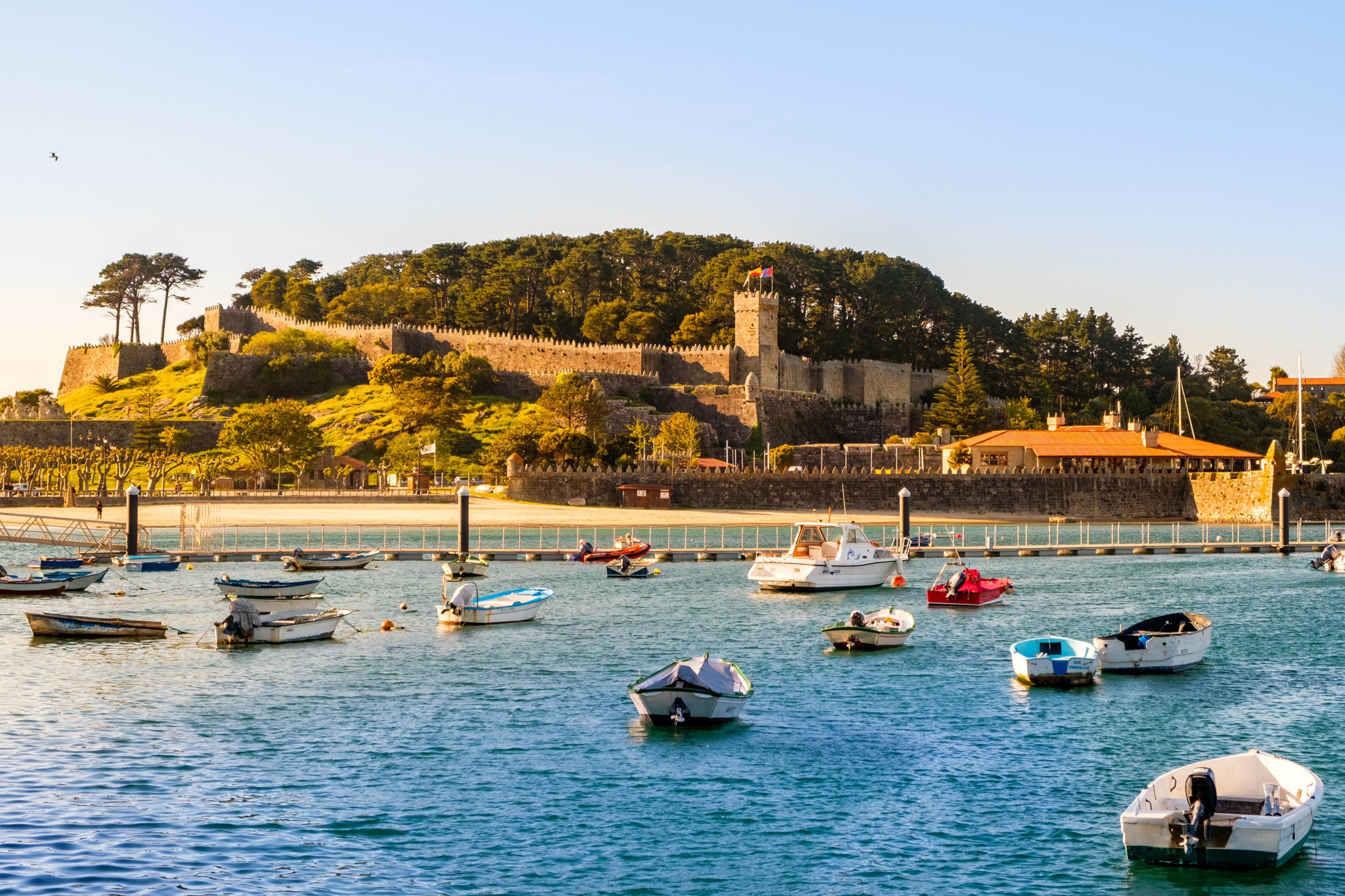 Safe anchor: the harbour of Baiona in northern Spain