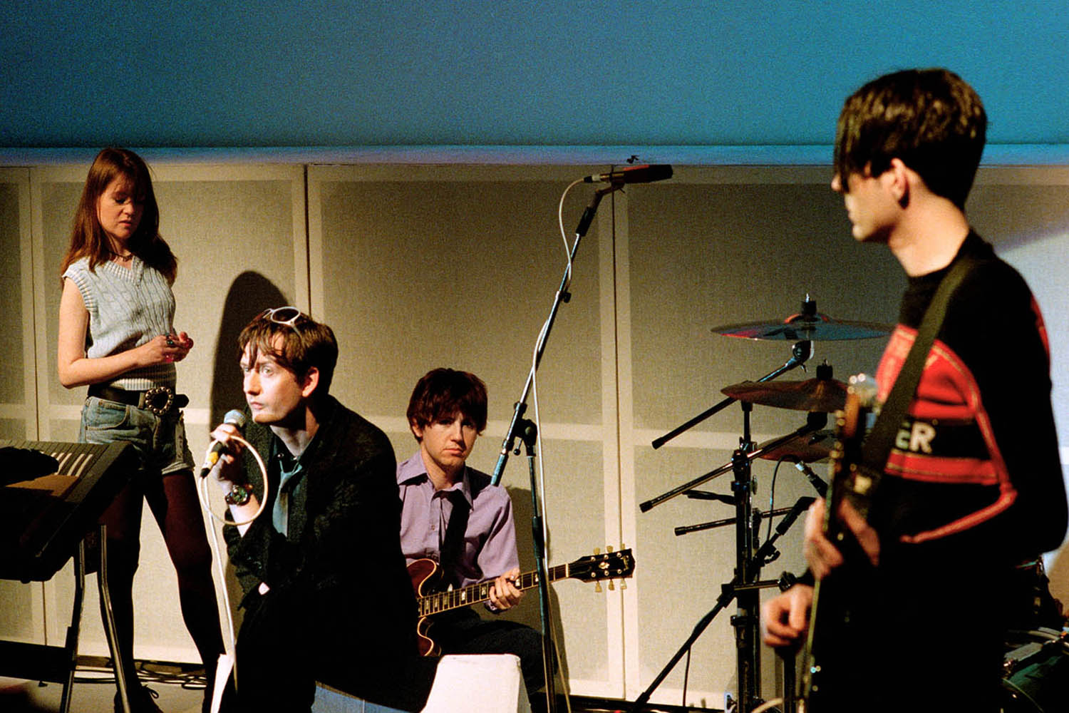 The band during their ‘first imperial phase’ in 1995, the year  Different Class  was released