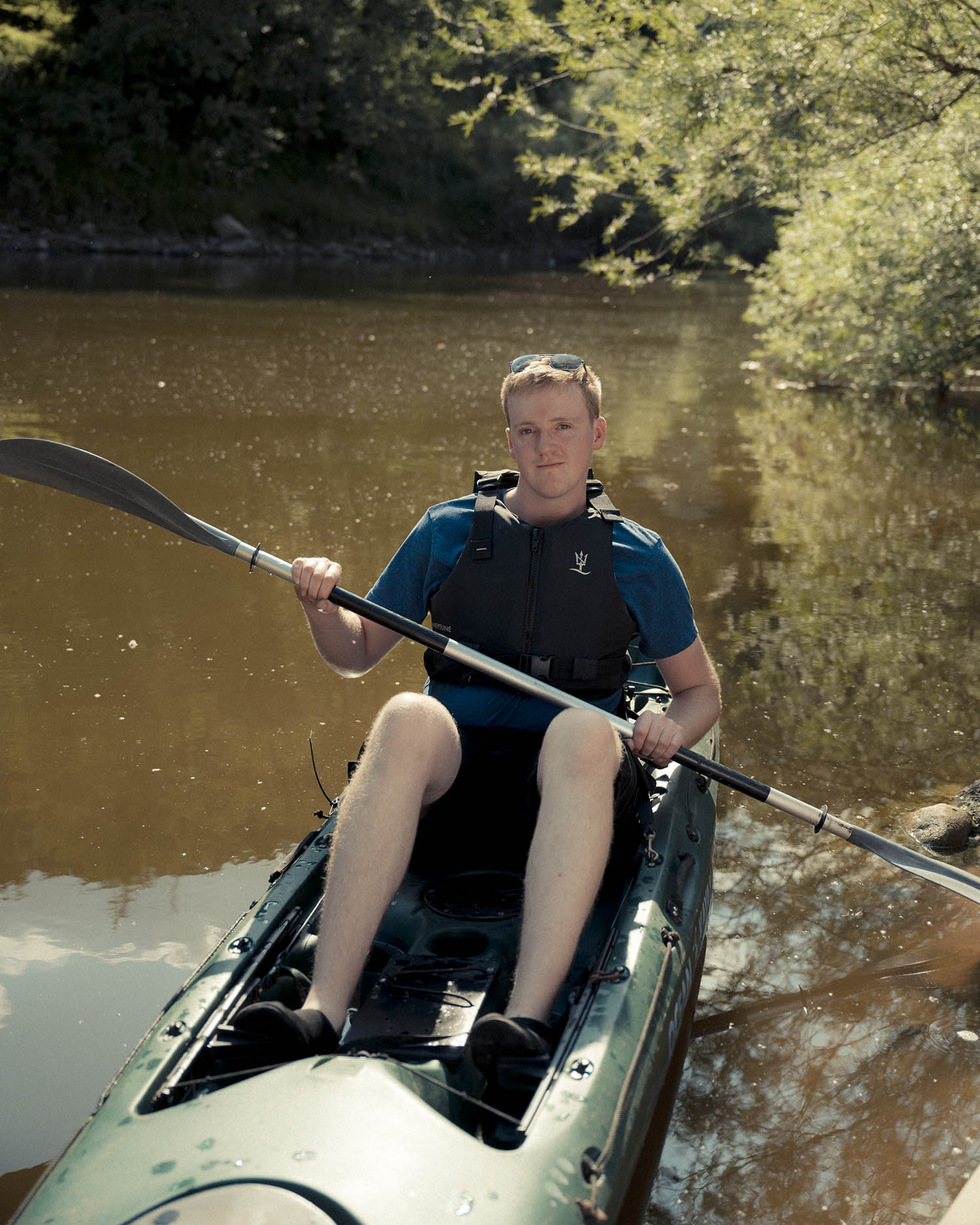 Thomas Garland on the River Wye near Ross-on-Wye.