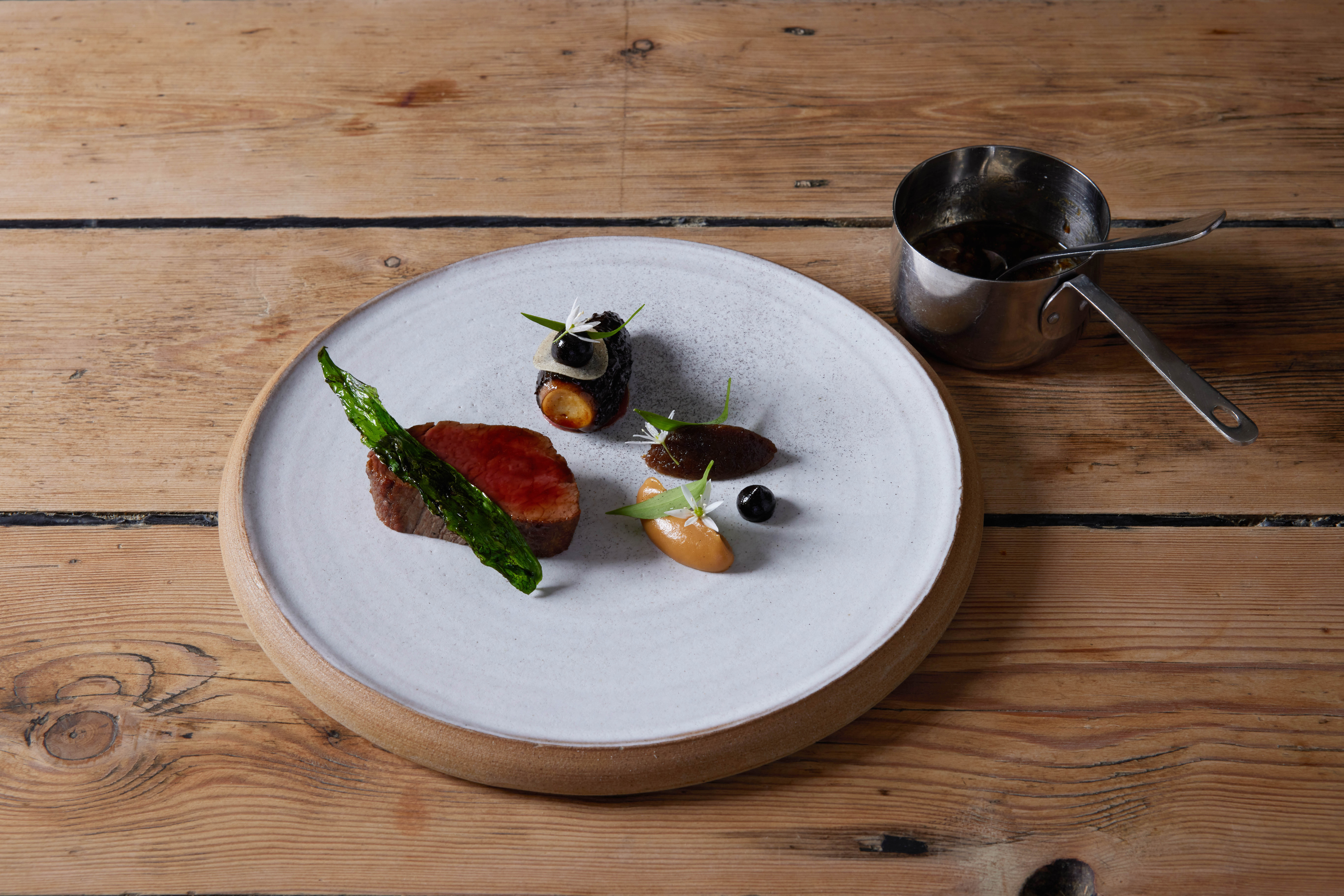‘Sitting pretty among aliums and morels’: Hereford beef