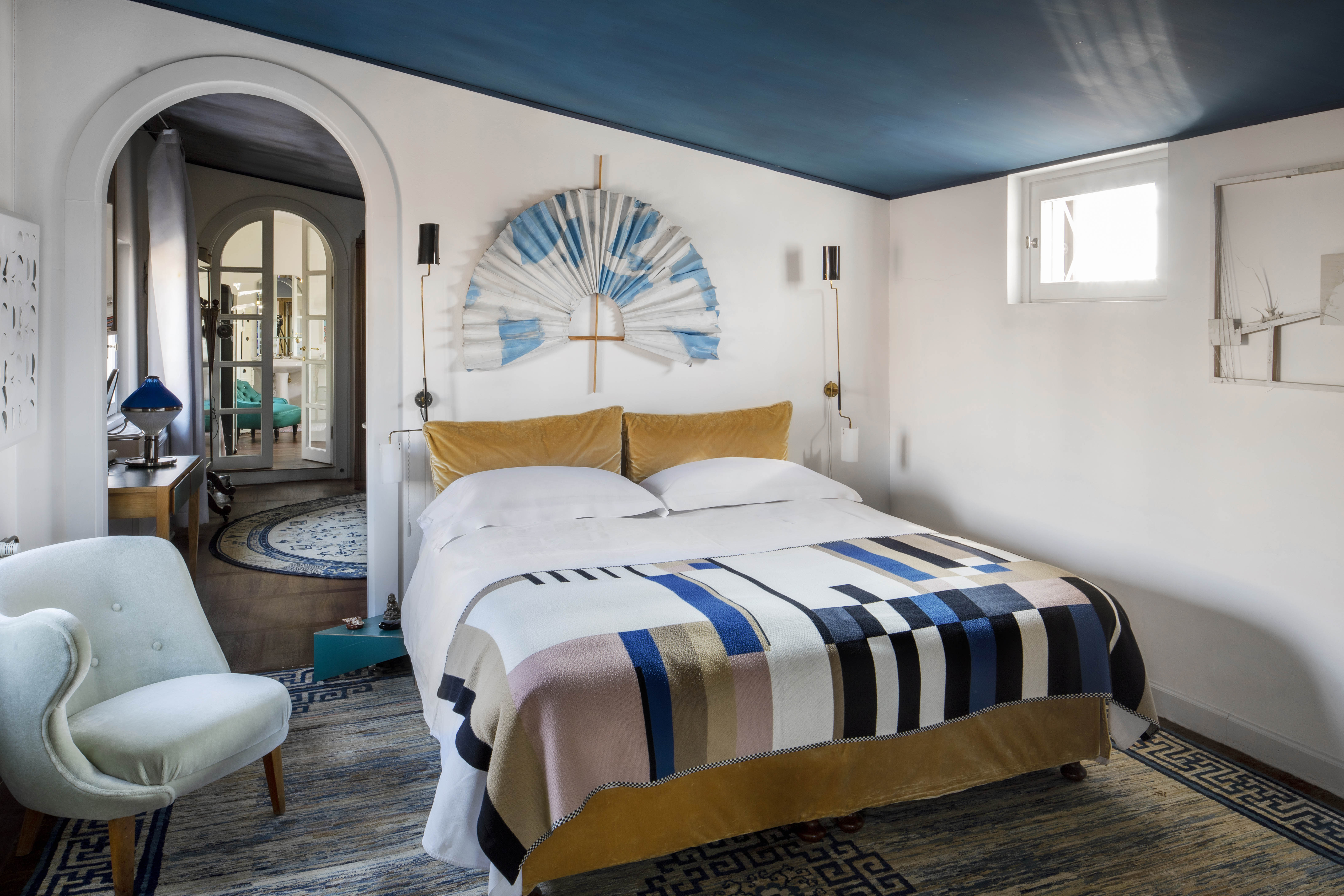 The main bedroom on the upper floor