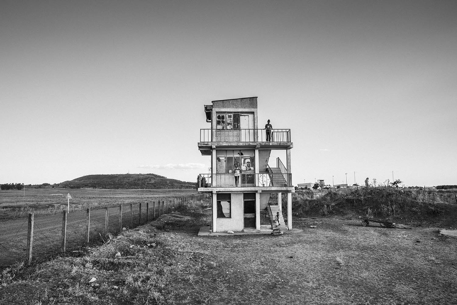 Female members of the Tigrayan defence forces at a military outpost in the town of Axum, northern Ethiopia, in April 2024
