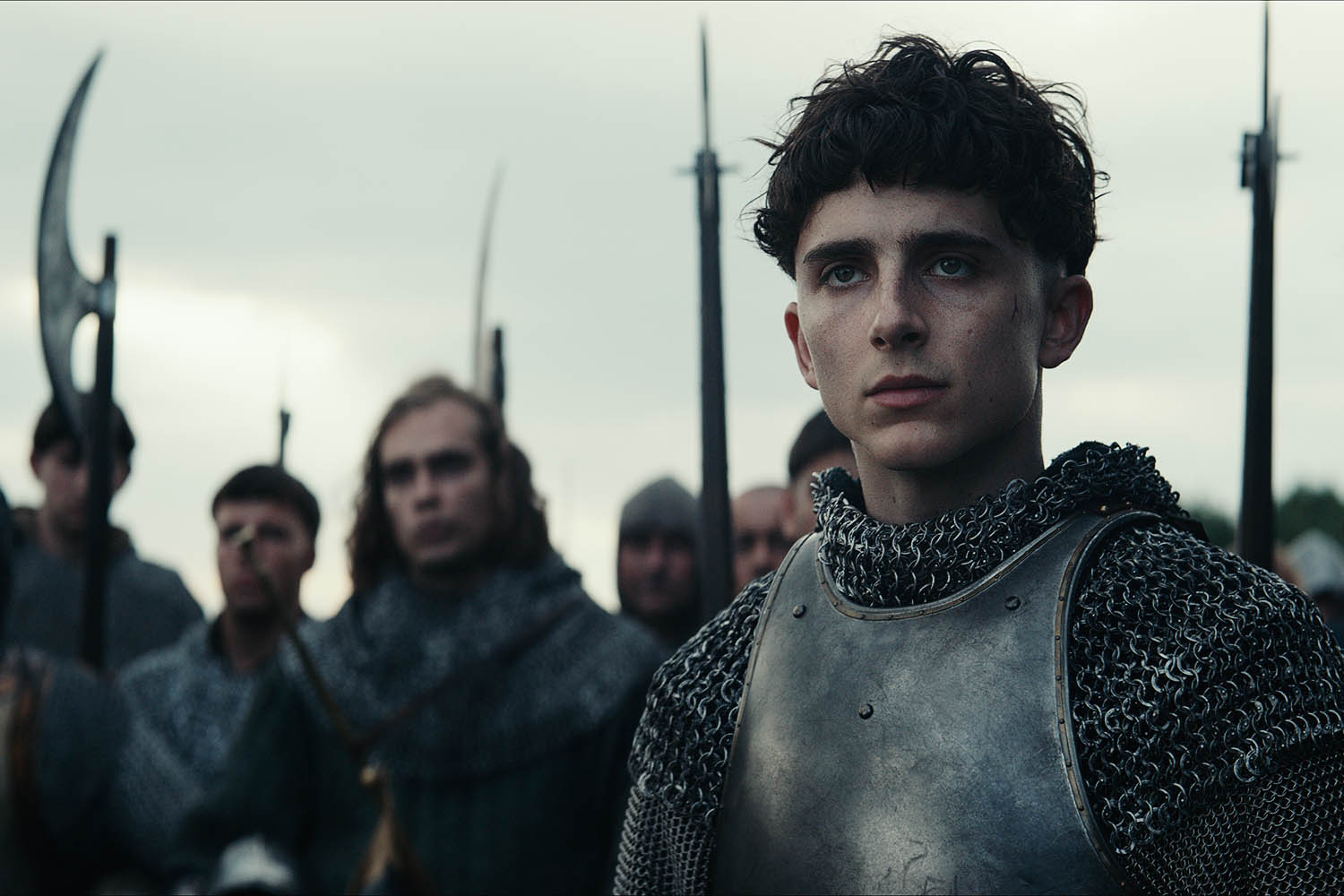 Timothée Chalamet as Henry V in The King . But even his attempt to kill his French rival, the Dauphin, in the film is pure fiction.