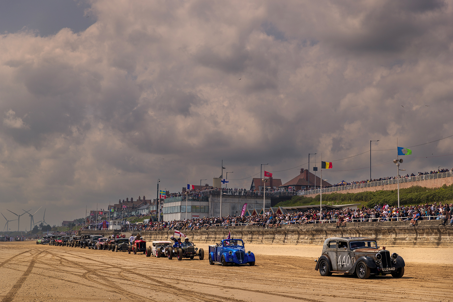 The festival drew 60,000 racing enthusiasts to Bridlington south shore.