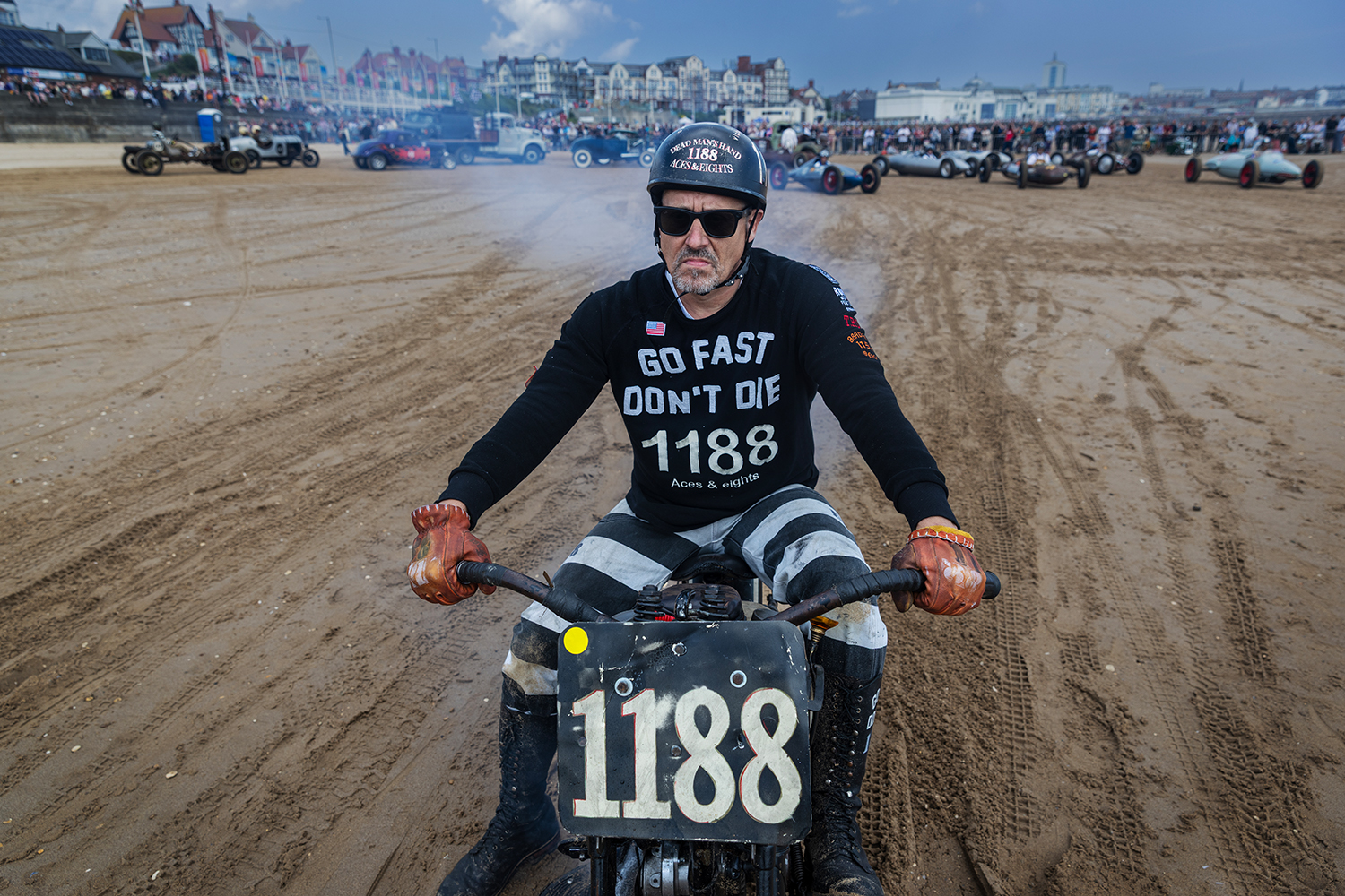 Chris McGregor from Oklahoma sports the competitor number 1188, otherwise known as the Dead Man’s Hand.