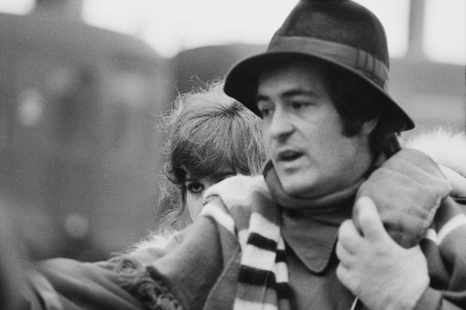 On set with Bernardo Bertolucci, the director of Last Tango in Paris, in 1972
