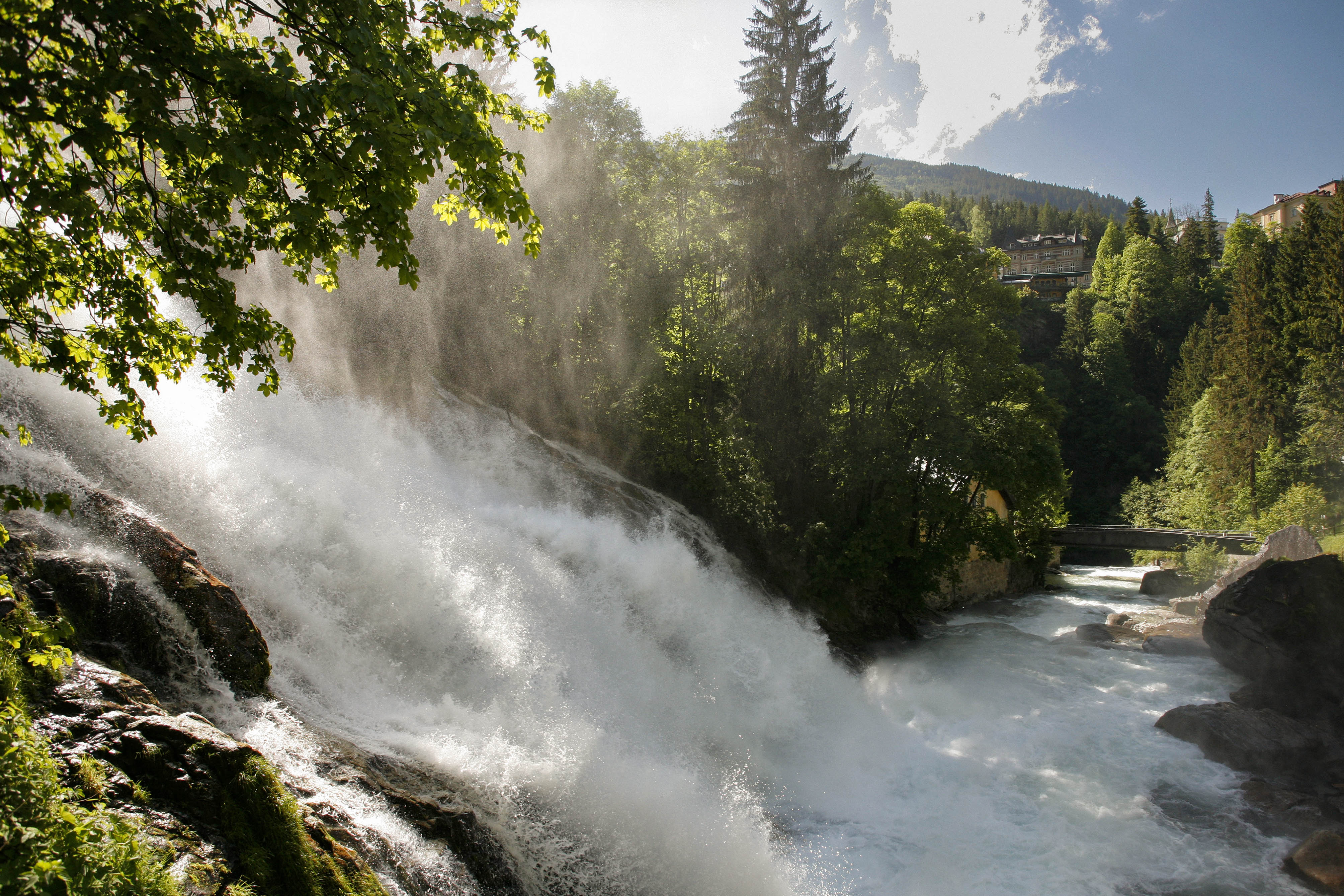 Go with the flow: the spectacular waterfall on the Gasteiner Ache river