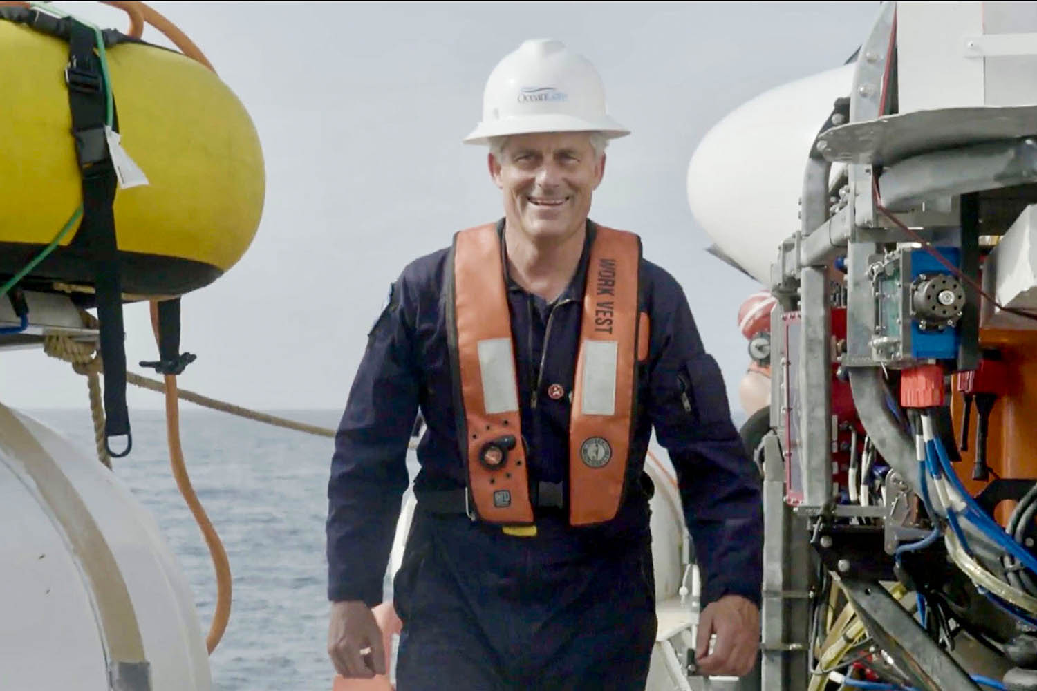 Stockton Rush in a still featured in Implosion: The Titanic Sub Disaster, BBC