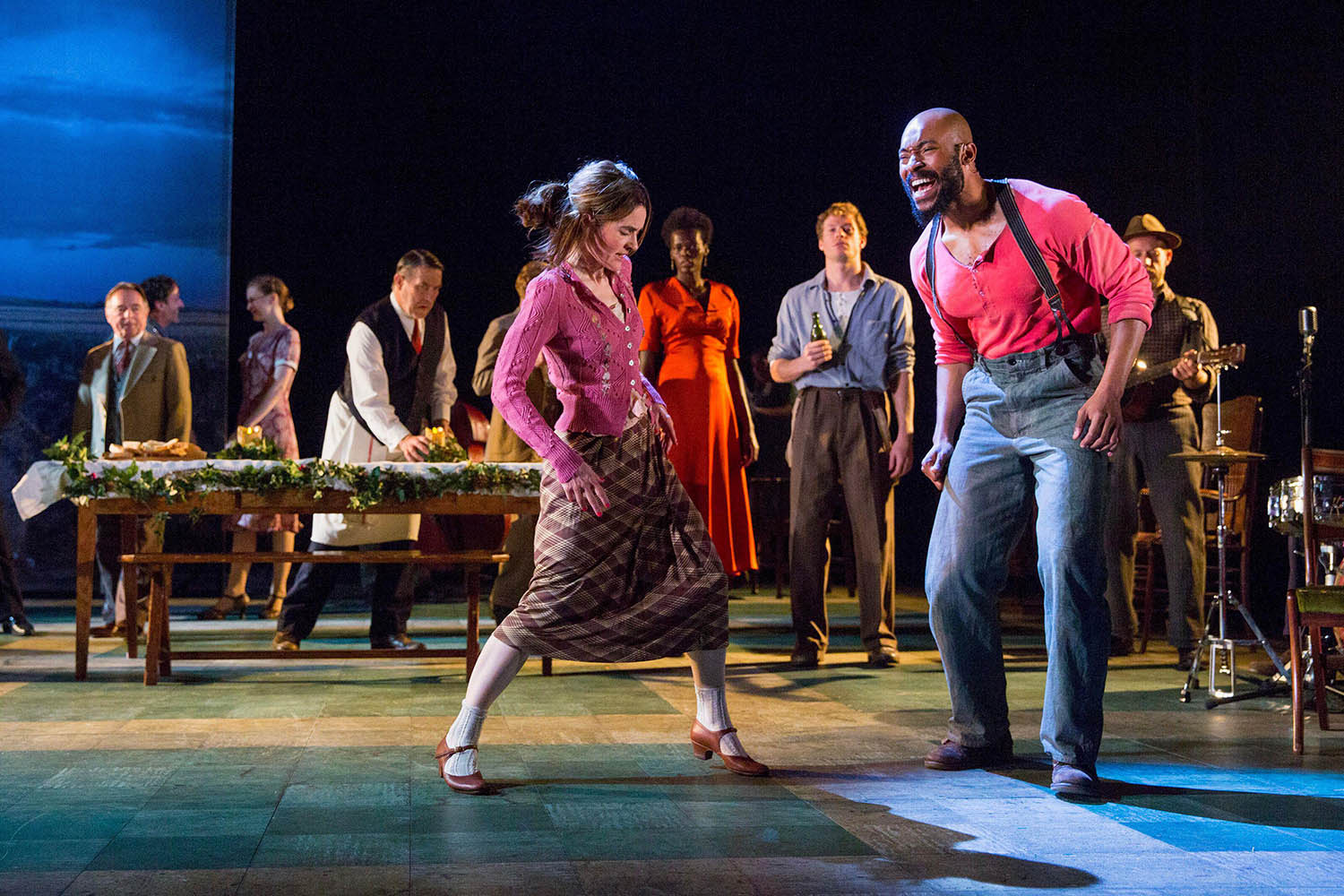 Shirley Henderson and Joe Scott in the 2017 production of Conor McPherson’s Girl from the North Country at London’s Old Vic