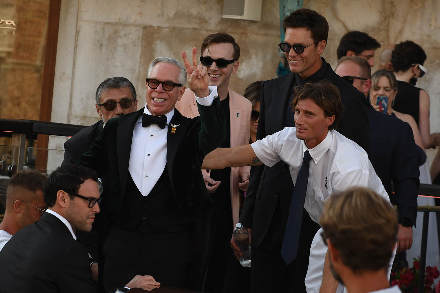 Tommy Hilfiger was among the guests.