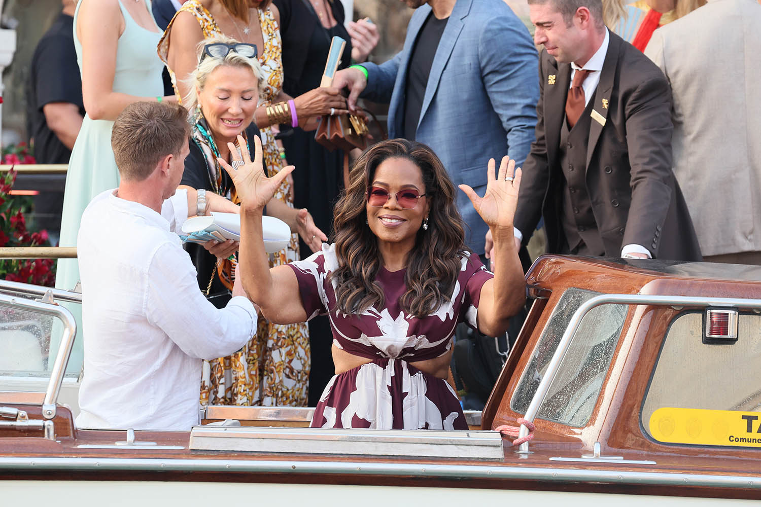 Oprah Winfrey at Hotel Gritti on 26 June.