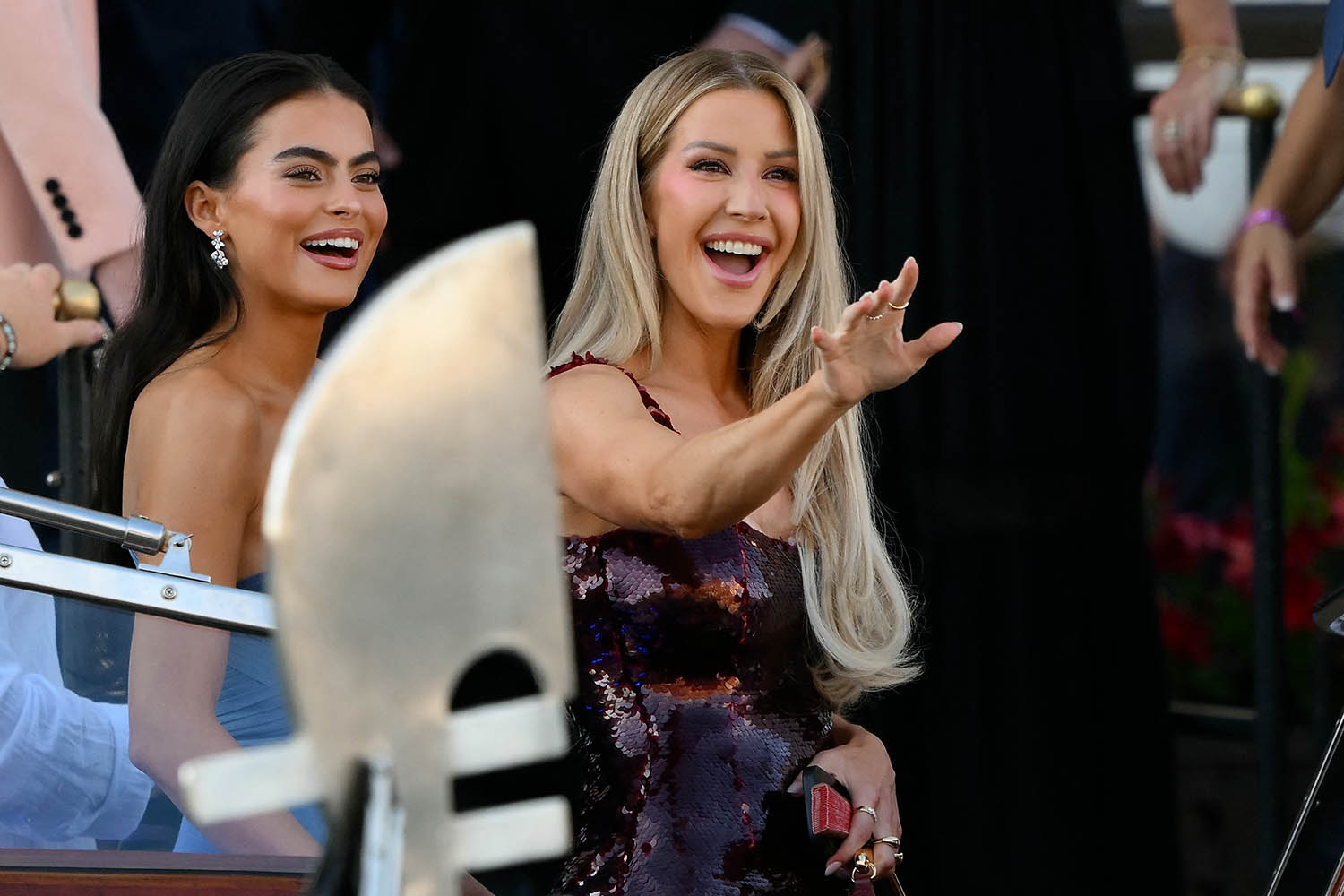 Singer Ellie Goulding wore a gown by The Own studio.