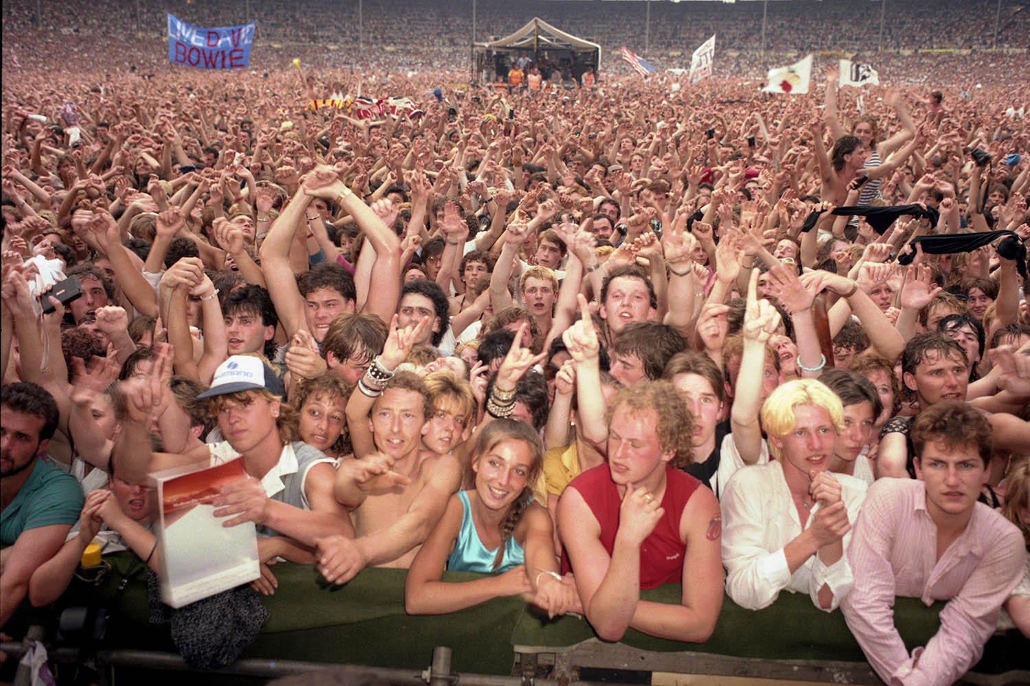 A crowd of 72,000 attended Live Aid in London