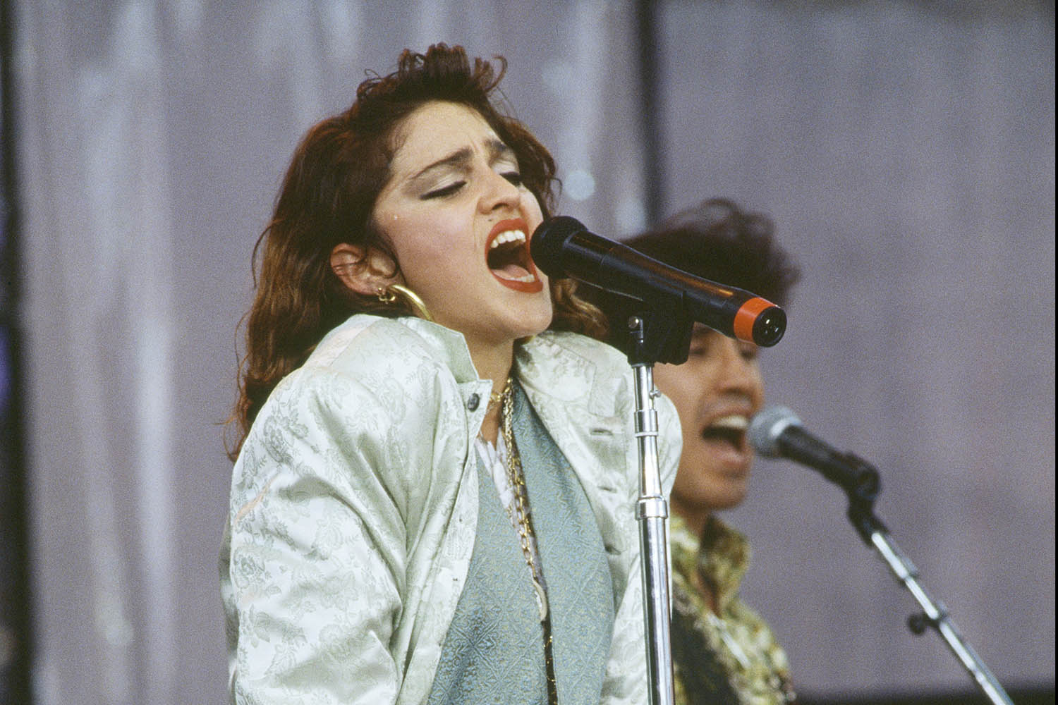 Madonna performing in Philadelphia