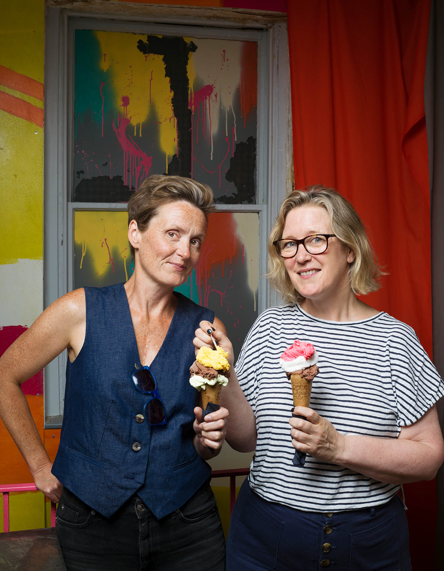 Angela Brightwell and Catriona Lane. Photograph by Pål Hansen