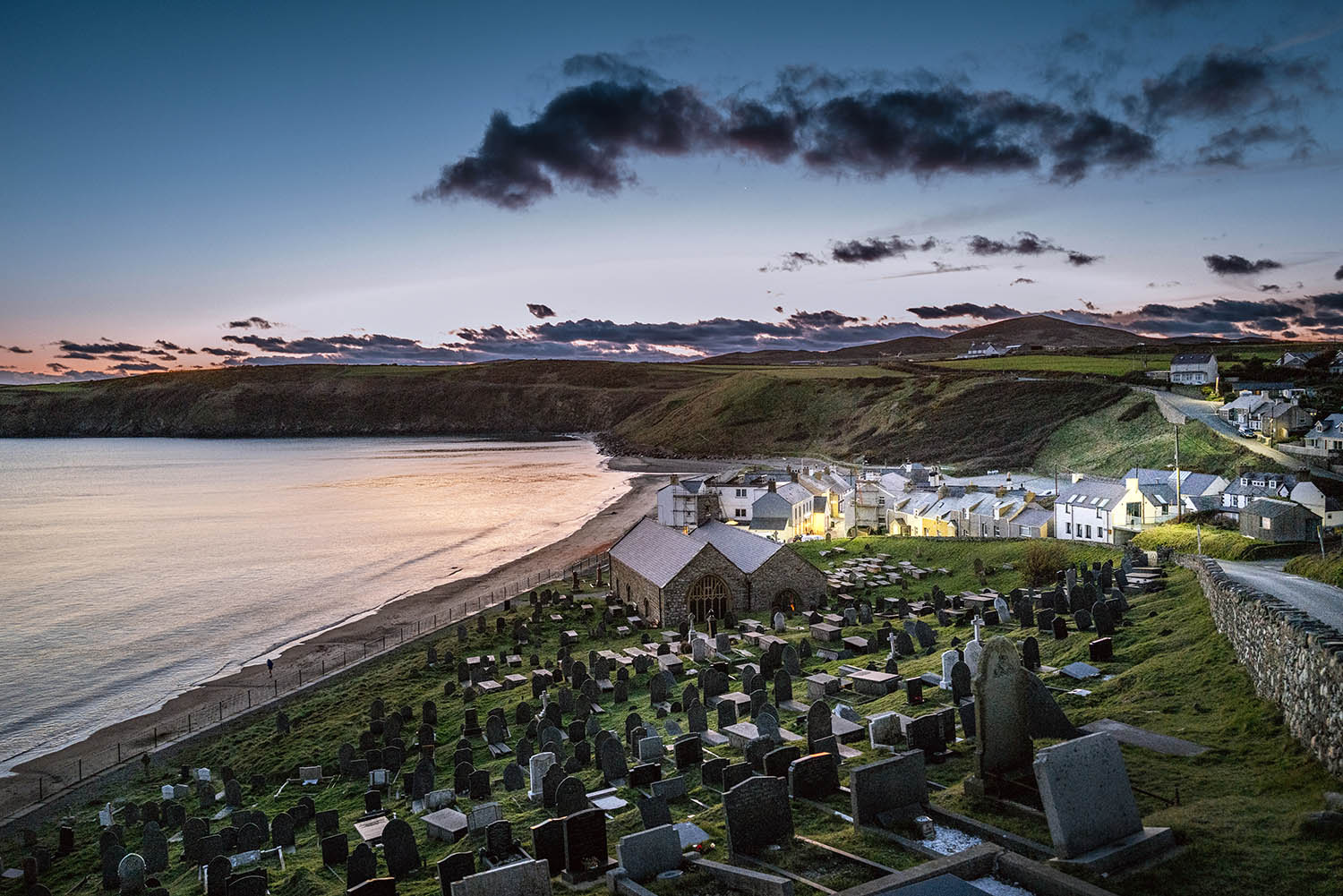 The village of Aberdaron, where Thomas worked as a vicar and composed many of his most enduring poems